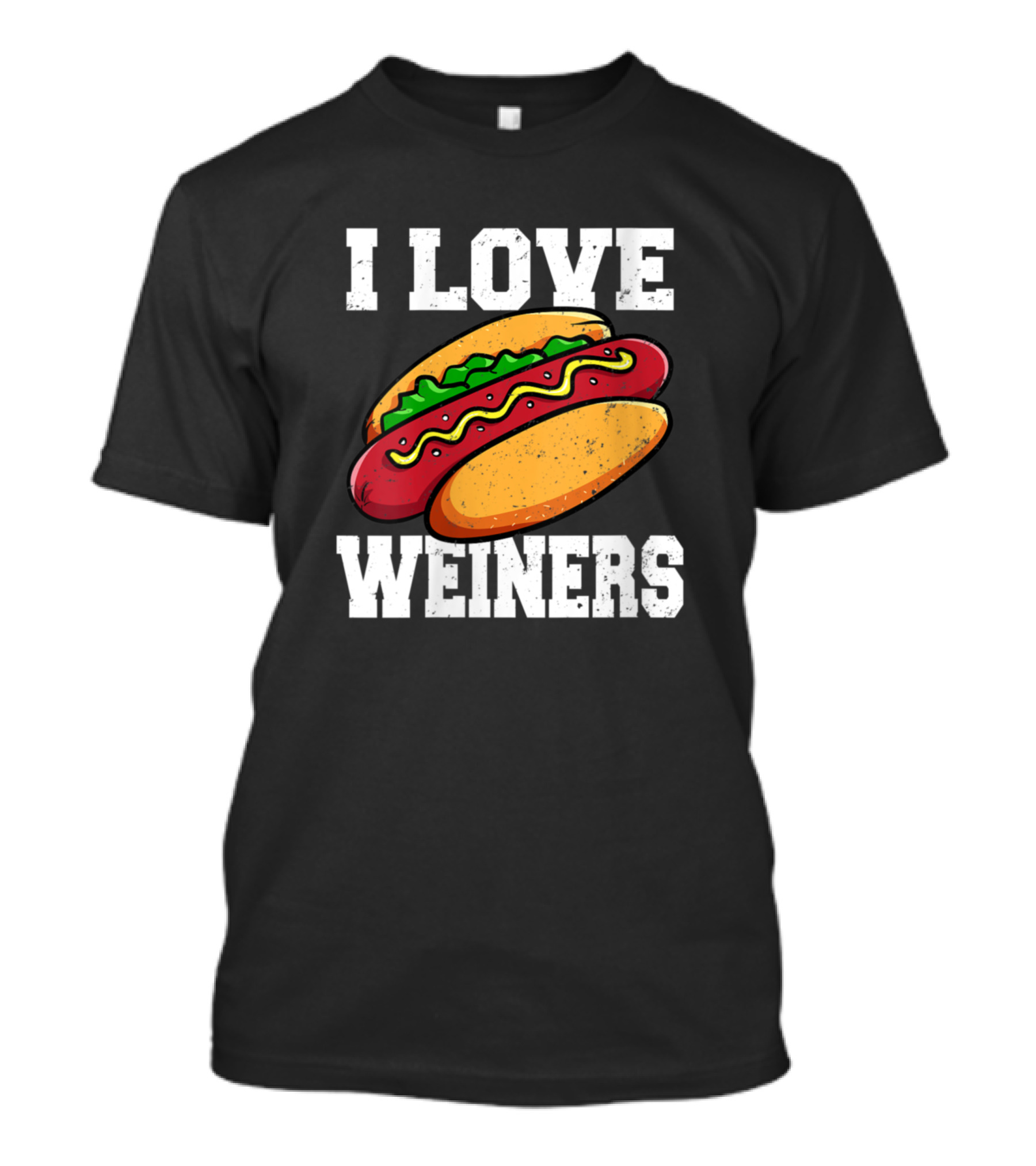 I Love Weiners Hotdog T-Shirt