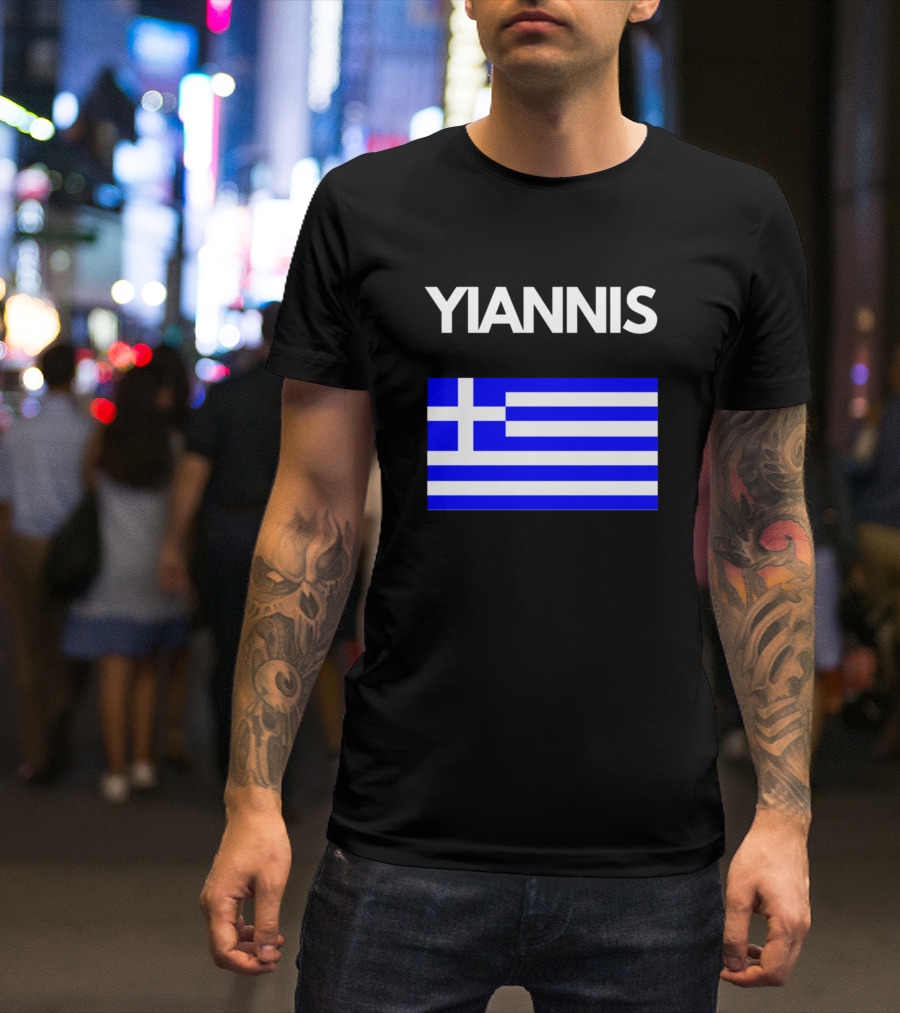 Yiannis Greek Name Greek Flag T-Shirt