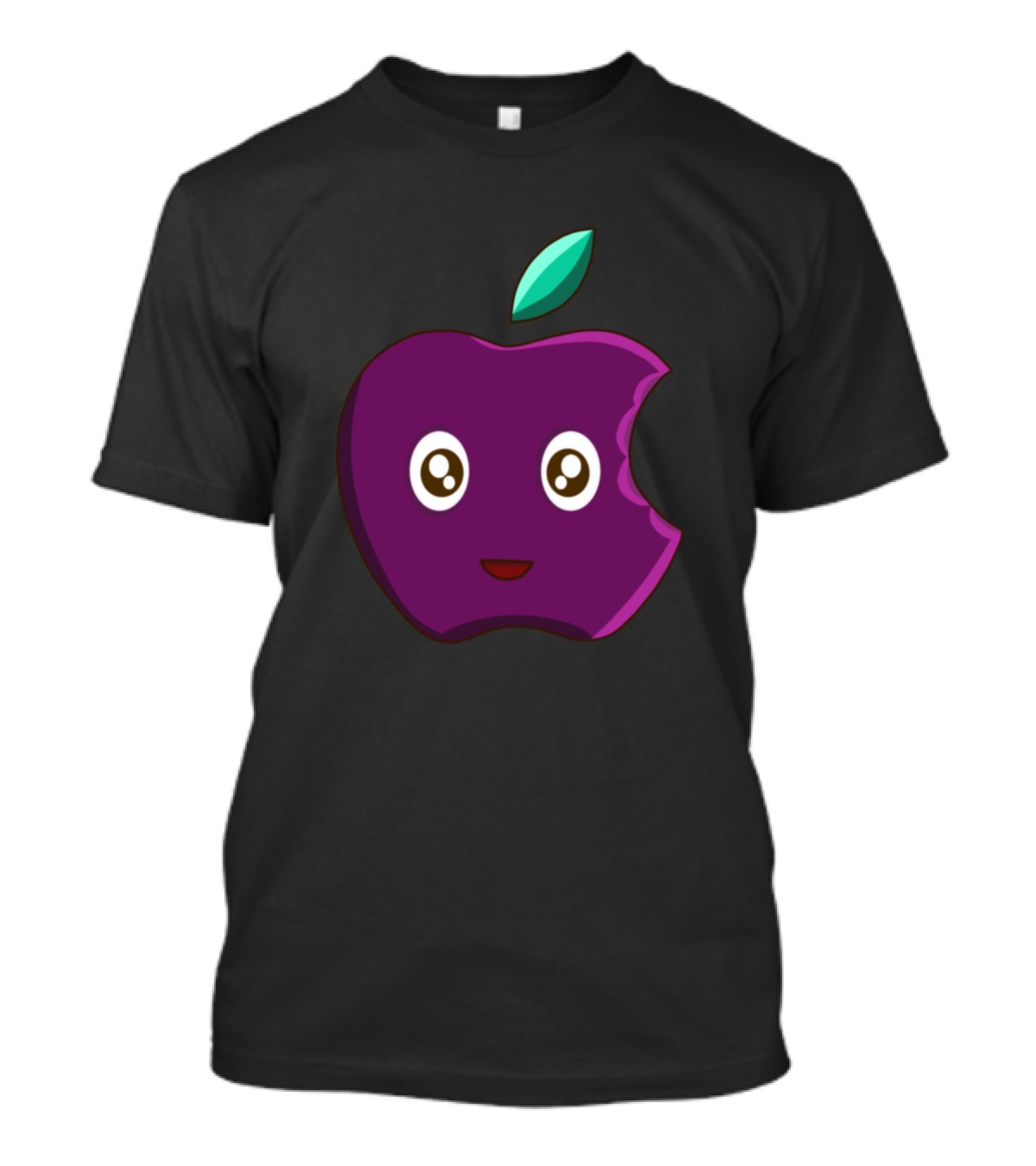 Cute Funny Happy Beautiful Apple Fruit Face T-Shirt
