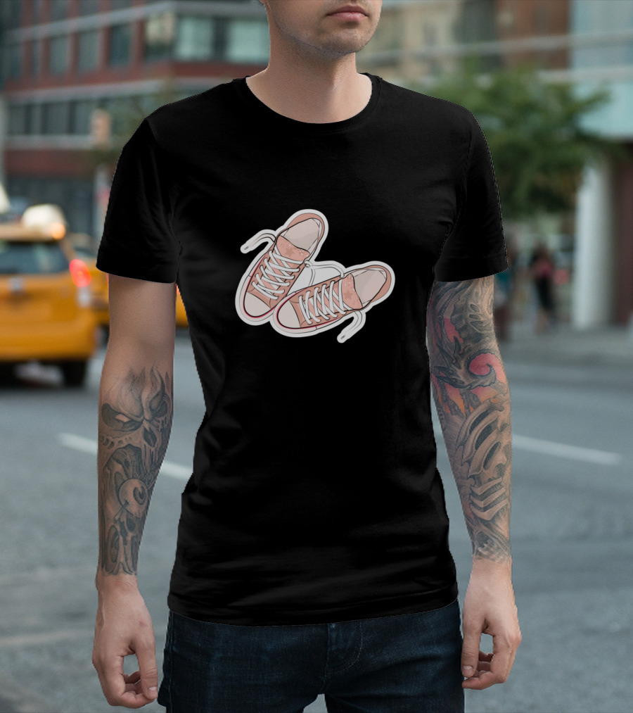 Cute Pink Sneaker New Fashion Wonderful And Cool T-Shirt
