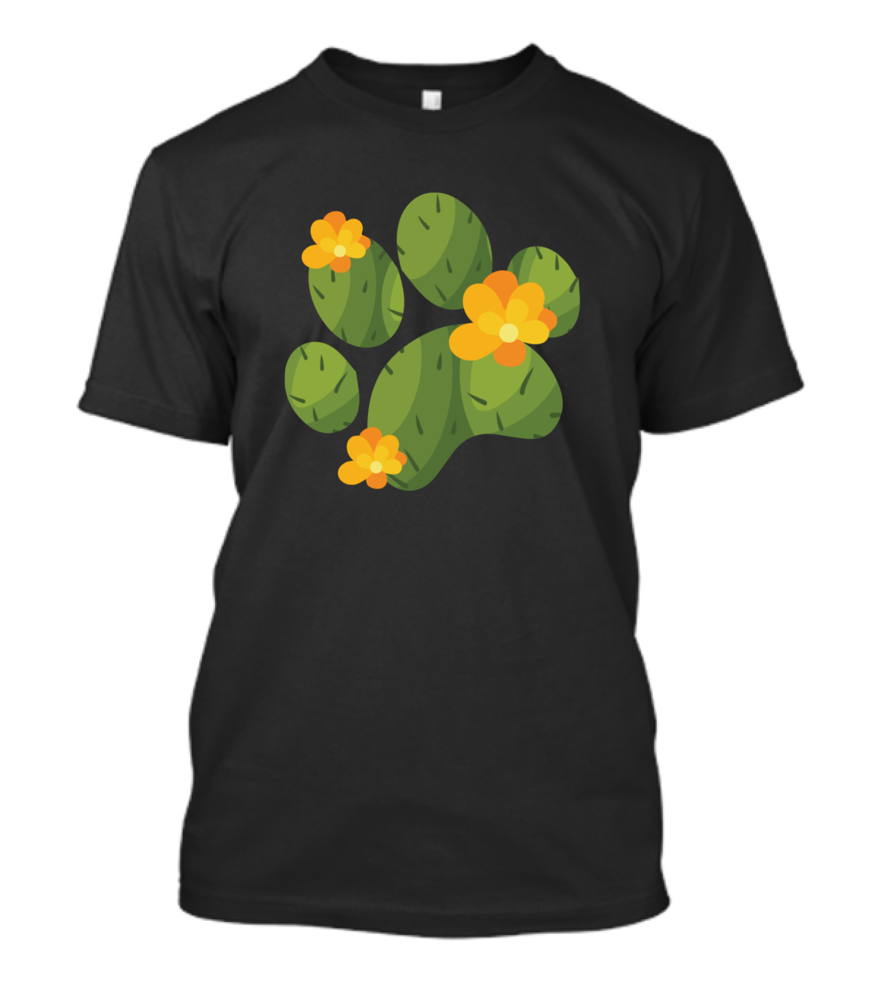 Dogs Paw Flower Succulent Cactus Mix T-Shirt