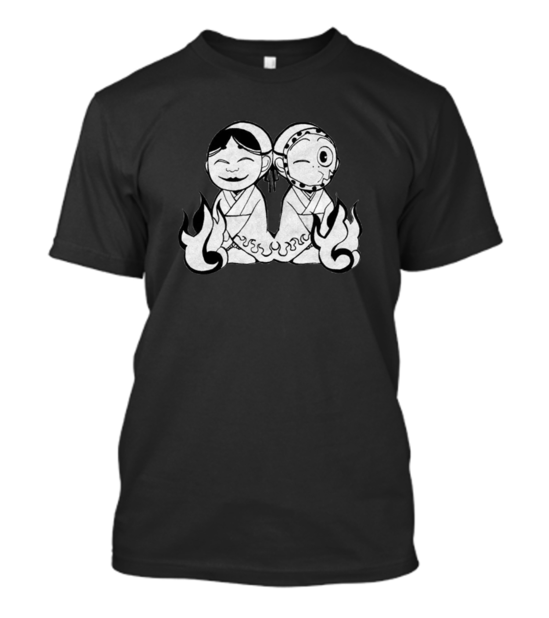 Kamisama Kiss Onikiri Kotetsu Traditional Flames Iconic Characters T-Shirt
