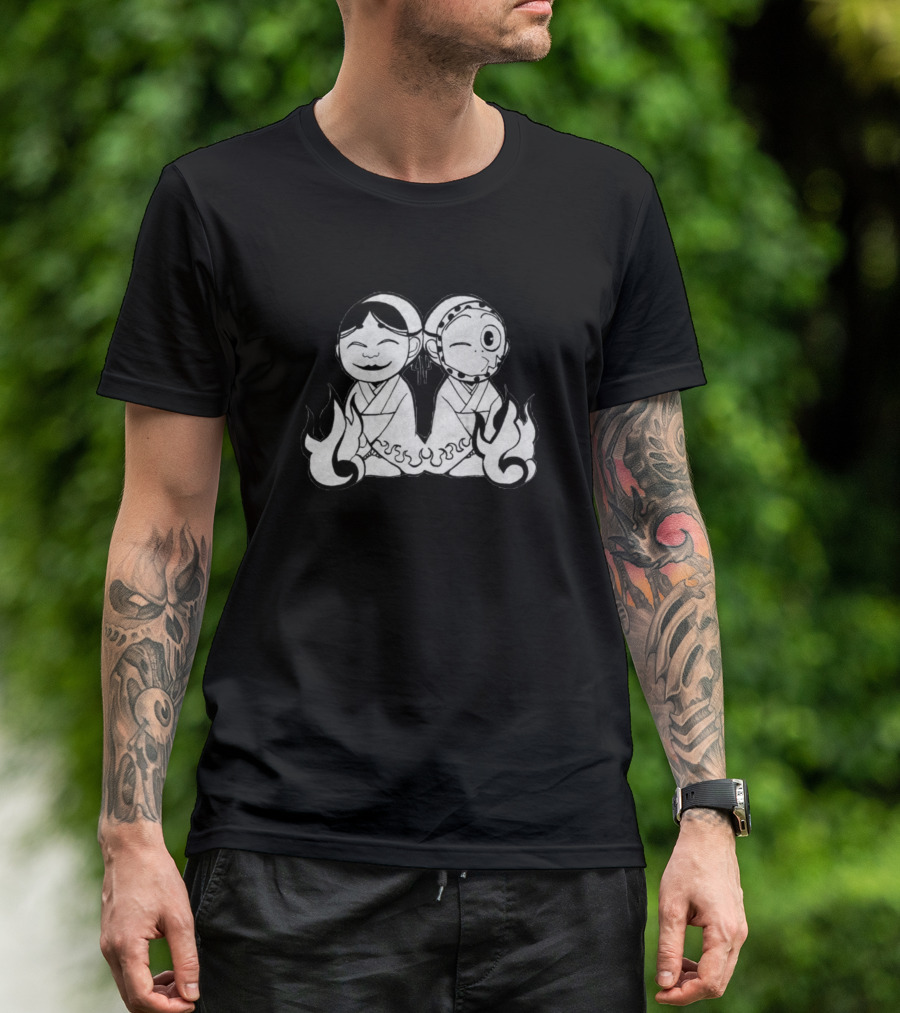 Kamisama Kiss Onikiri Kotetsu Traditional Flames Iconic Characters T-Shirt