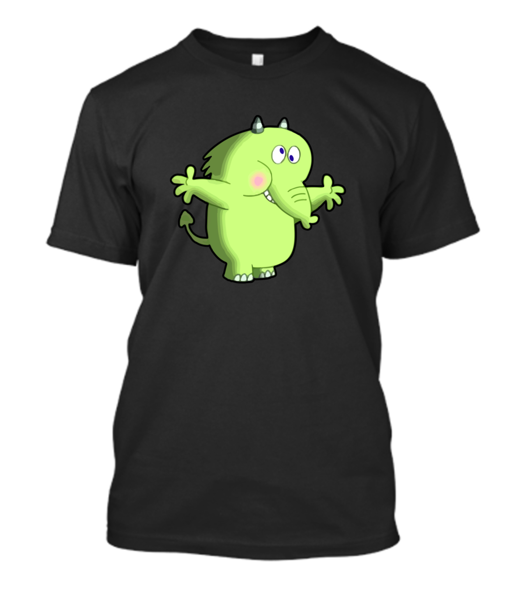 Mr Fred Green Monster Cartoon Character T-Shirt