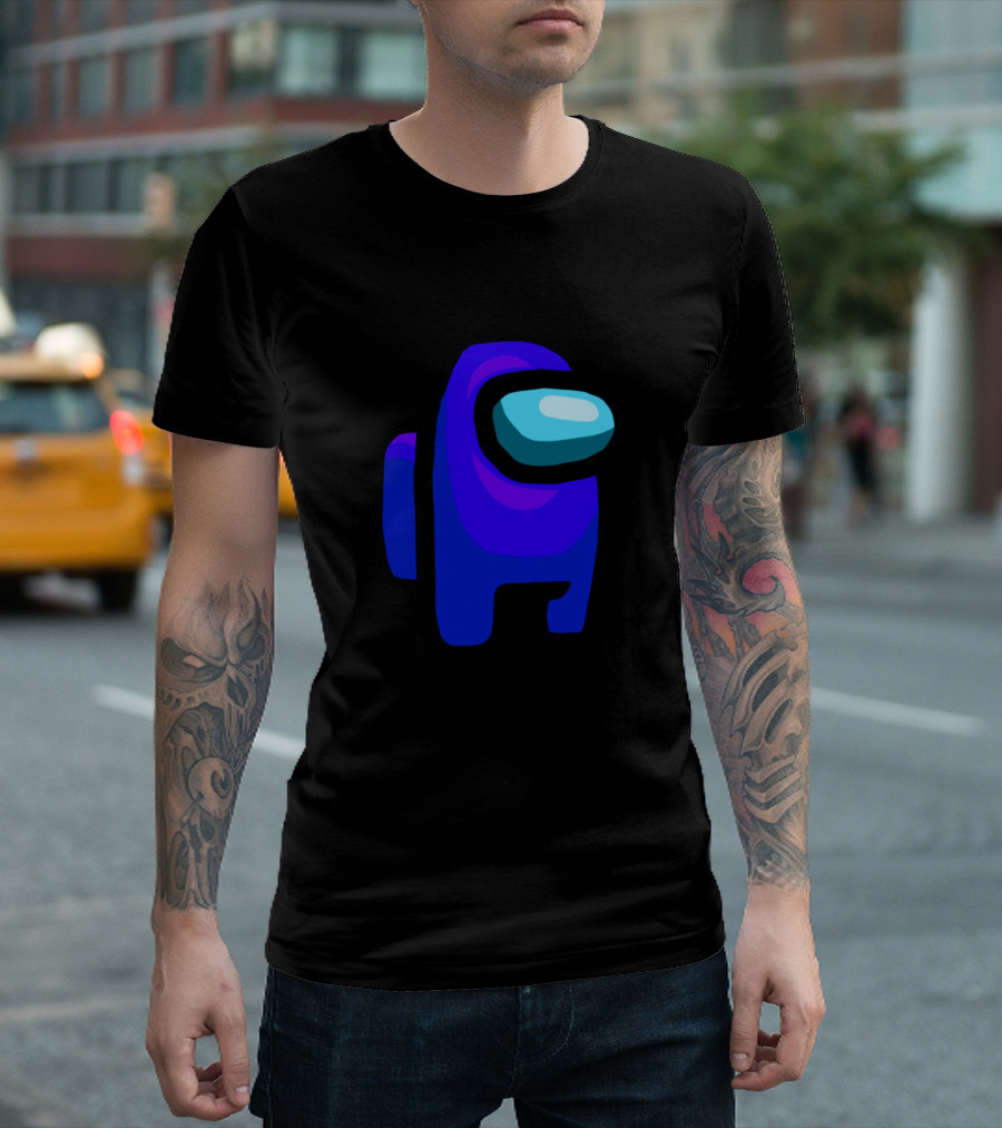 Among Us Blue Crewmate Character Astronaut Gaming T-Shirt