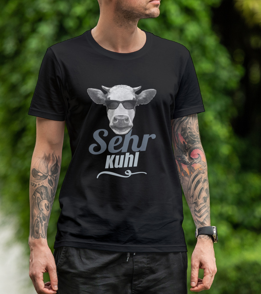 Sehr Kuhl Cows Very Cool Farmer Farmer Cow 306 Farming T-Shirt