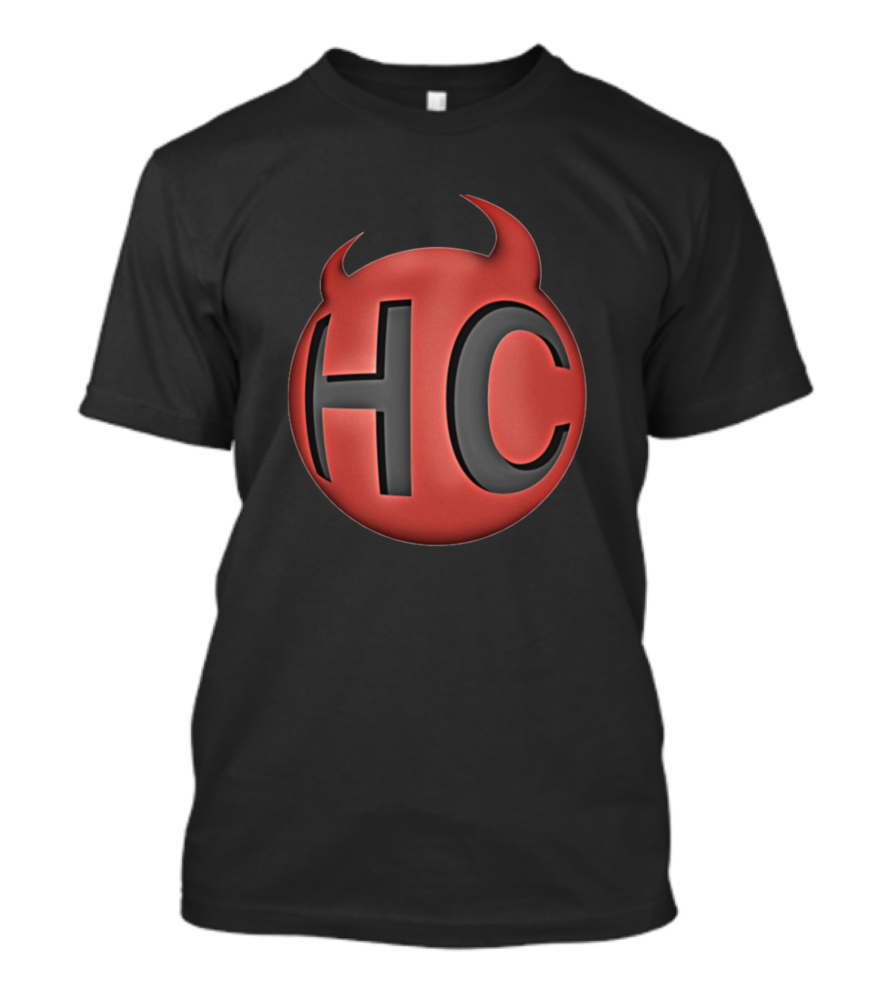 HC Harshlycritical Red Devil Emblem T-Shirt