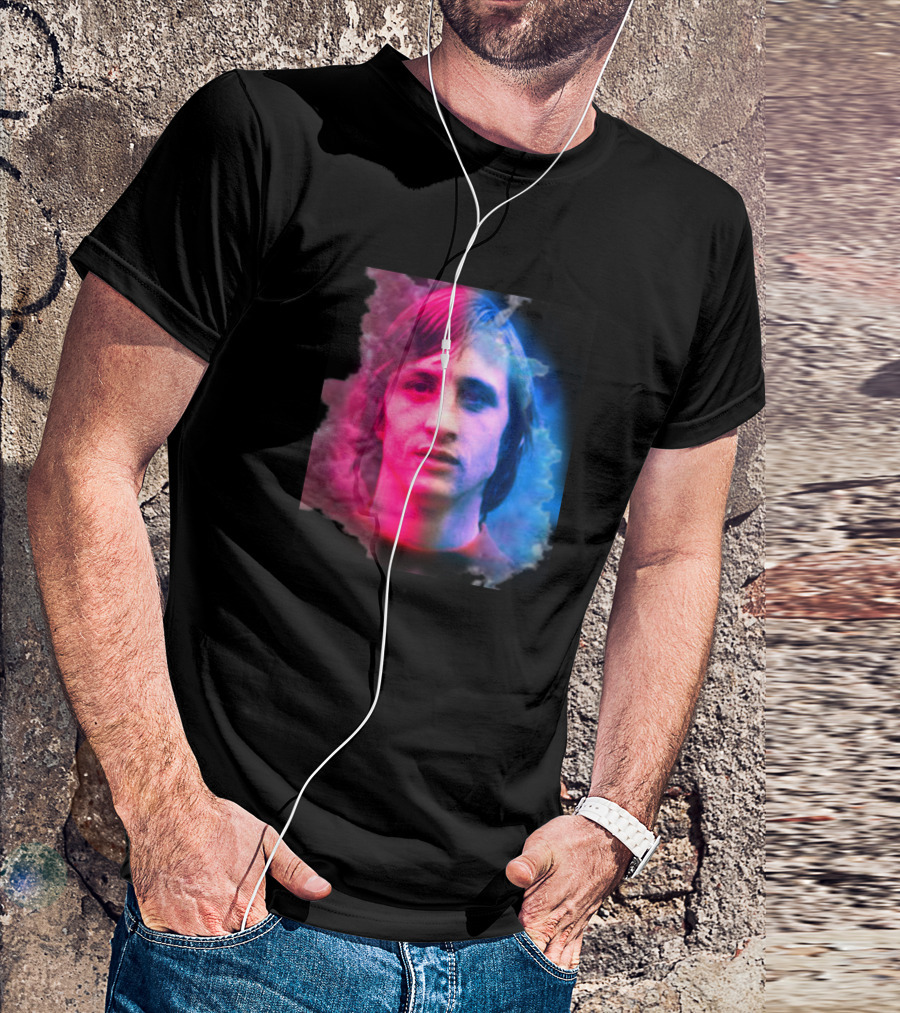Johan Cruyff Iconic Portrait Neon T-Shirt