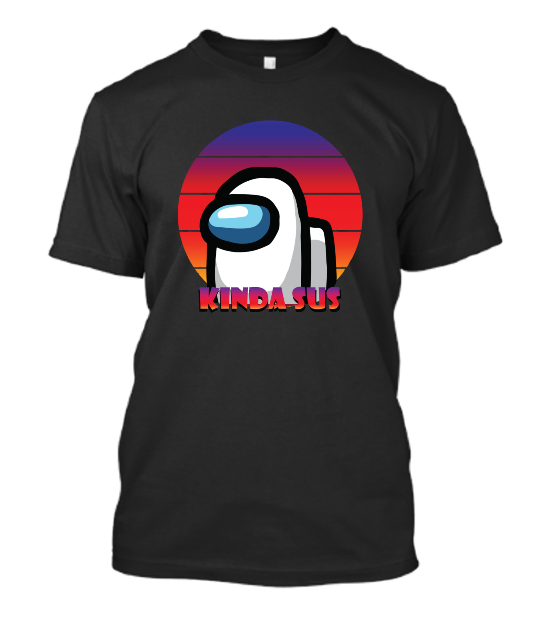 Kinda Sus Among Us Sunset T-Shirt