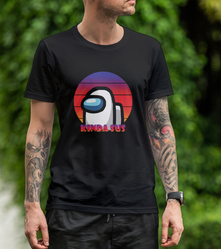 Kinda Sus Among Us Sunset T-Shirt