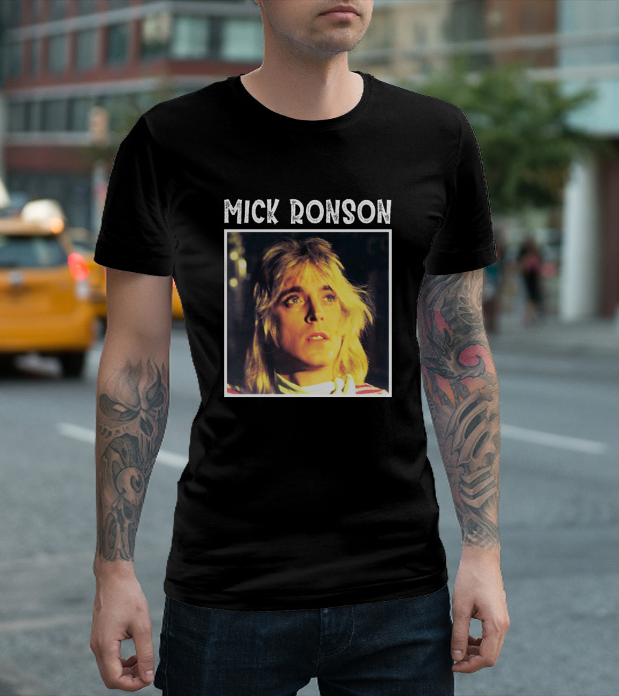 Mick Ronson Vintage Rock Star Portrait Classic T-Shirt