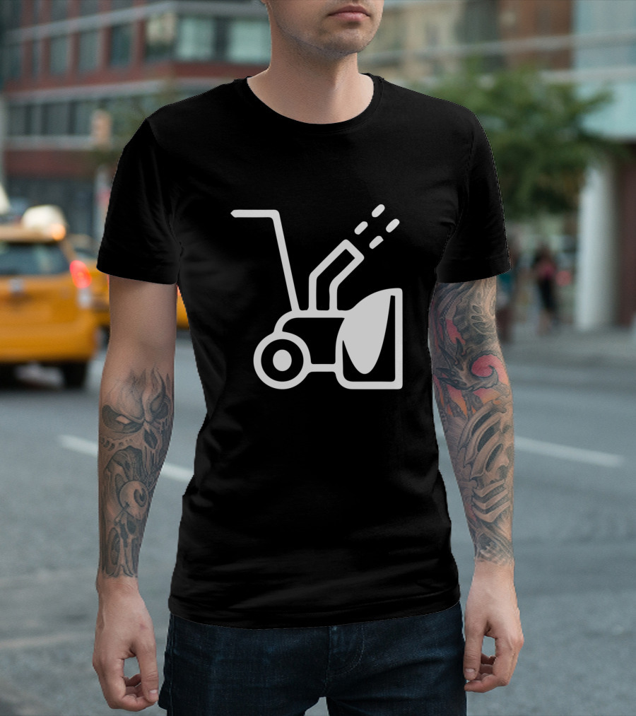 Snowblower Machine Icon White T-Shirt