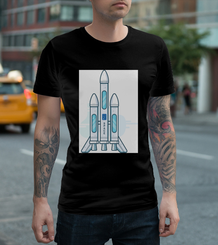 Space Rocket Launch Exploration Welcome Youtube Creators T-Shirt