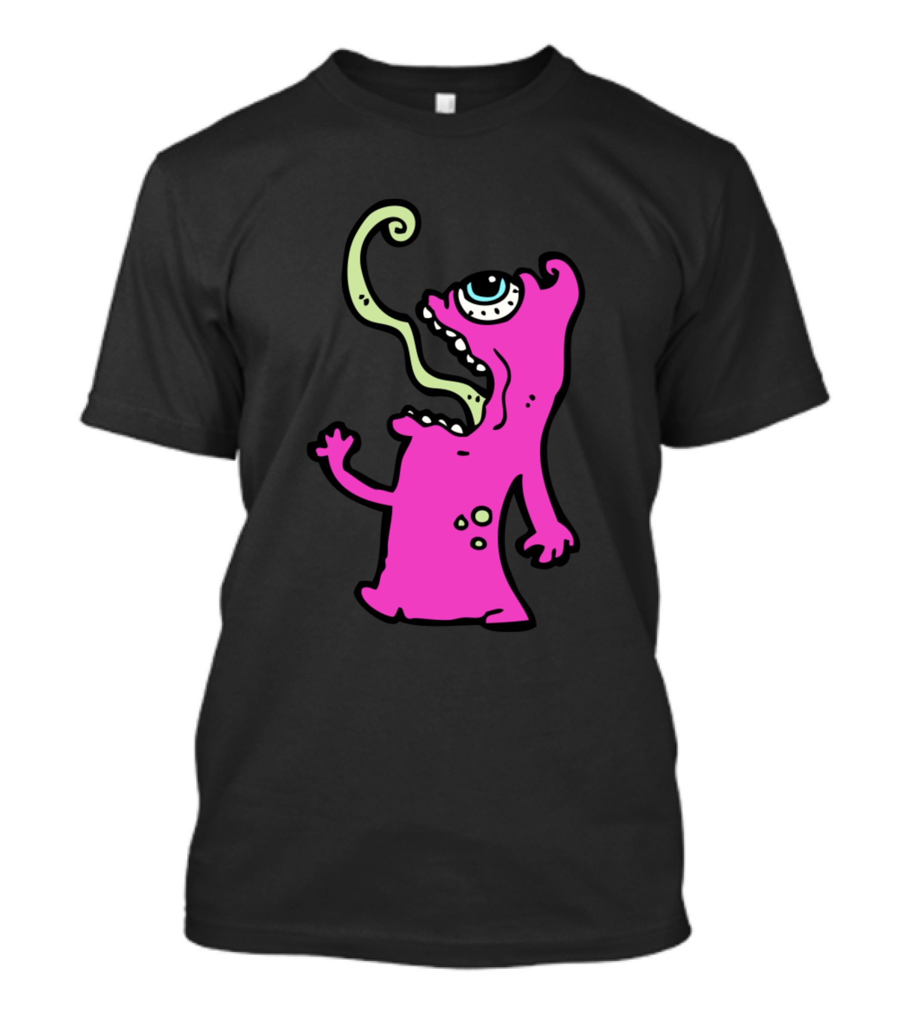 Alien Cyclops Pink Monster T-Shirt