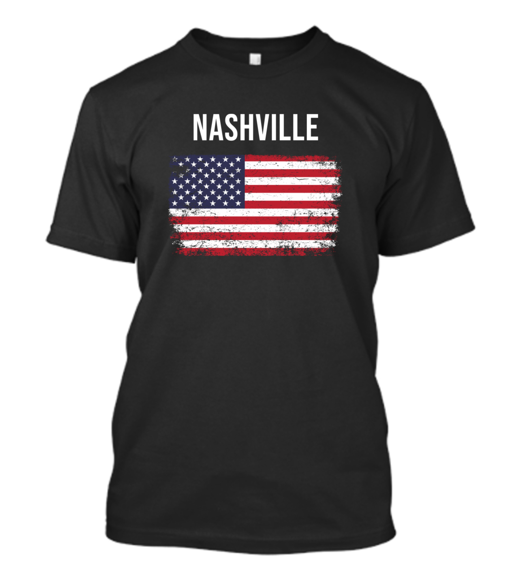 Nashville America Flag Vintage T-Shirt
