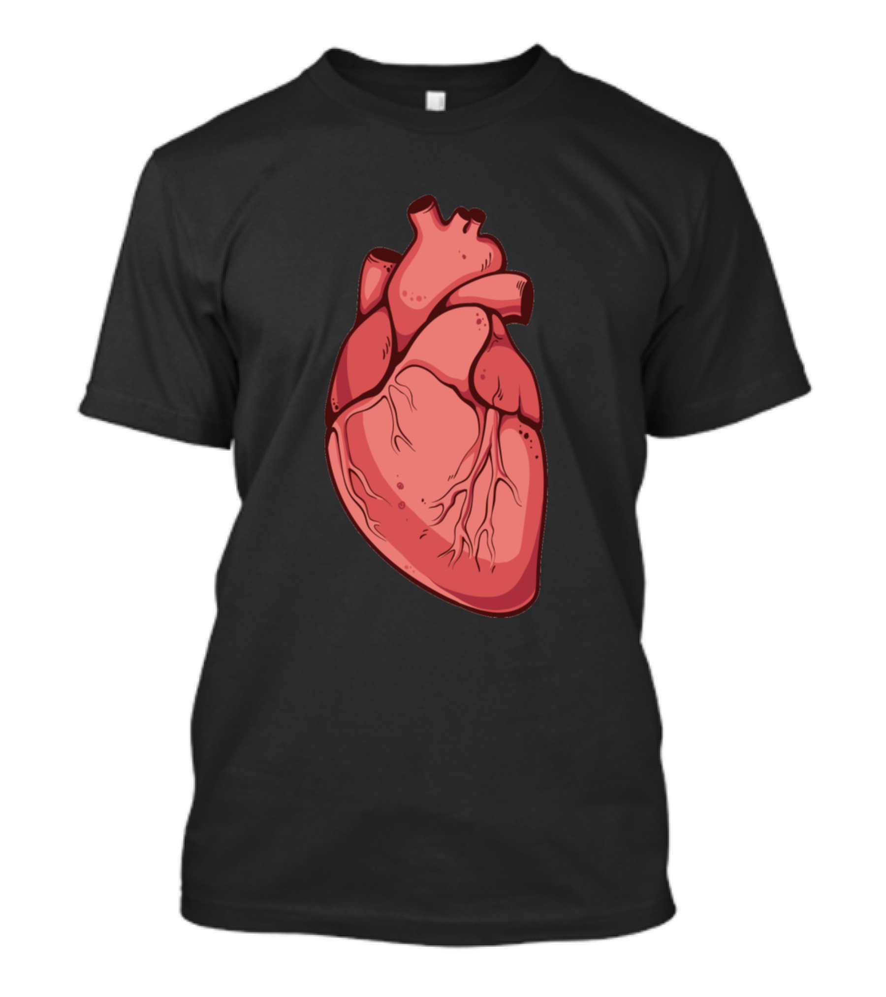 Bloody Anatomical Heart Icon Realistic Core Representation T-Shirt