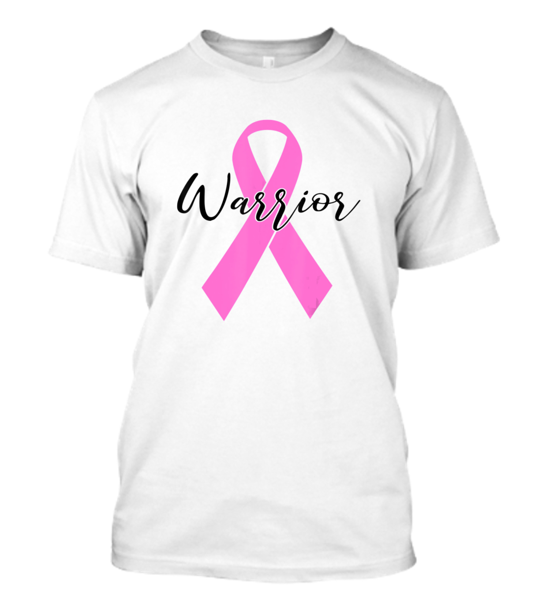 Warrior Pink Ribbon Breast Cancer Awareness T-Shirt