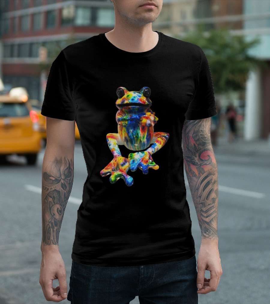 Frog Series Rainbow Multicolor T-Shirt