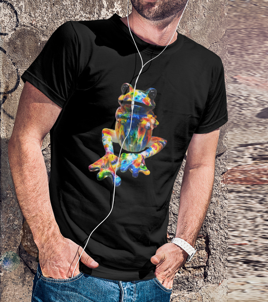 Frog Series Rainbow Multicolor T-Shirt
