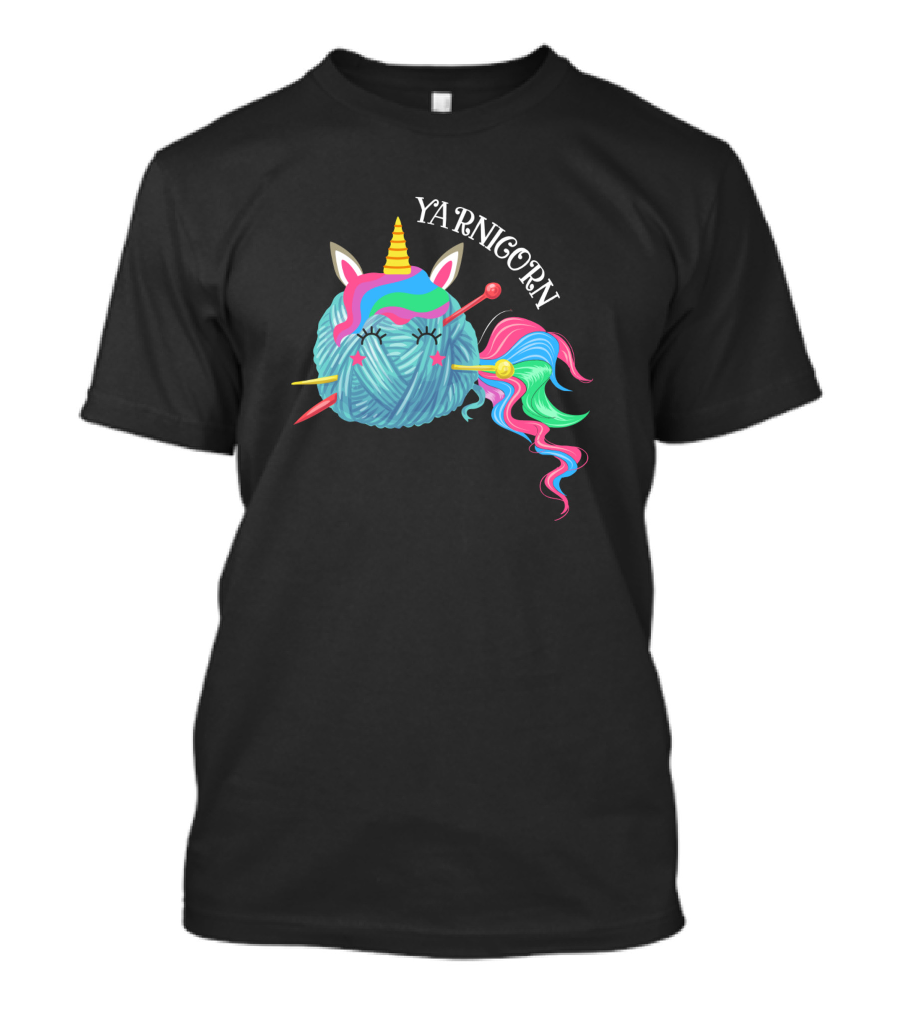 Yarnicorn Funny Yarn Art Unicorn Crochet Pictures T-Shirt