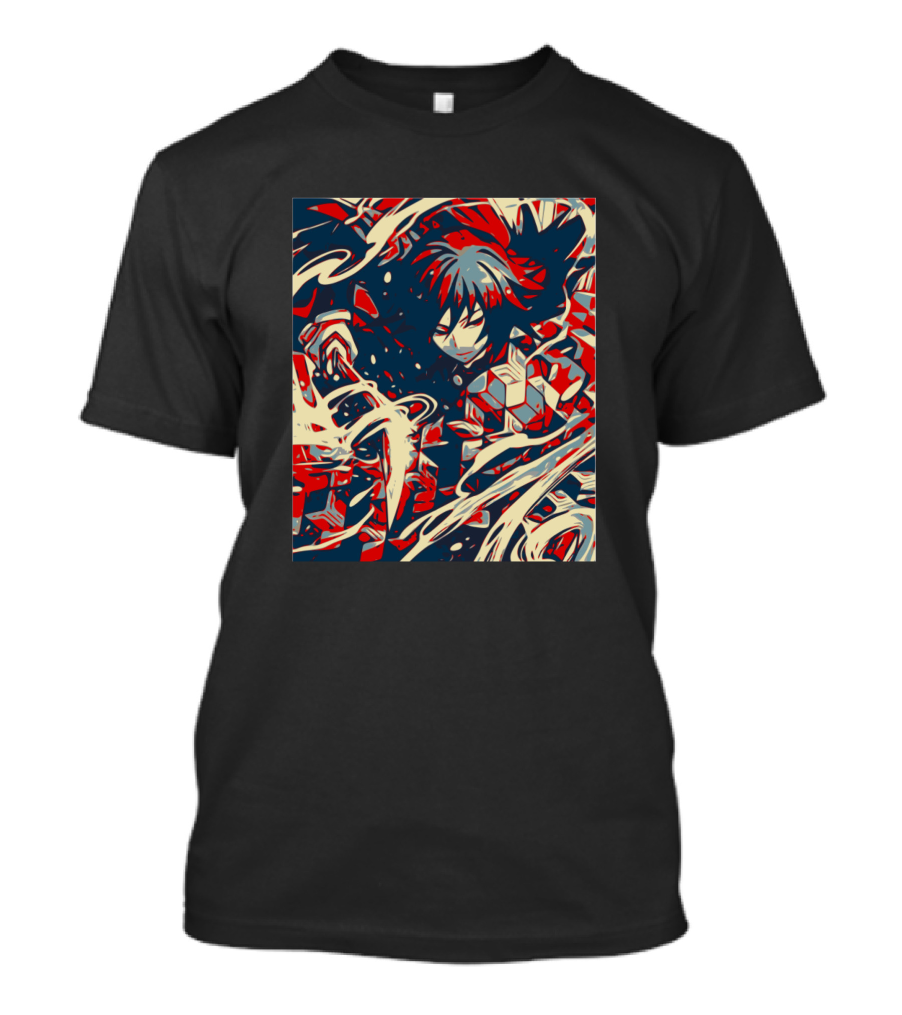 Giyu Tomioka Dynamic Water Pattern Kimetsu No Yaiba T-Shirt