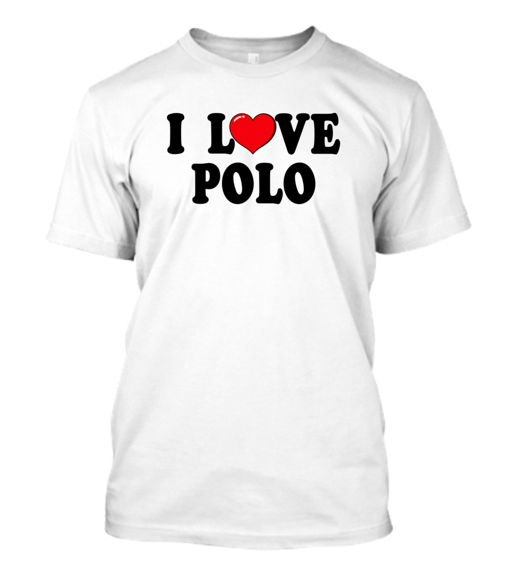 I Heart Polo Typography T-Shirt