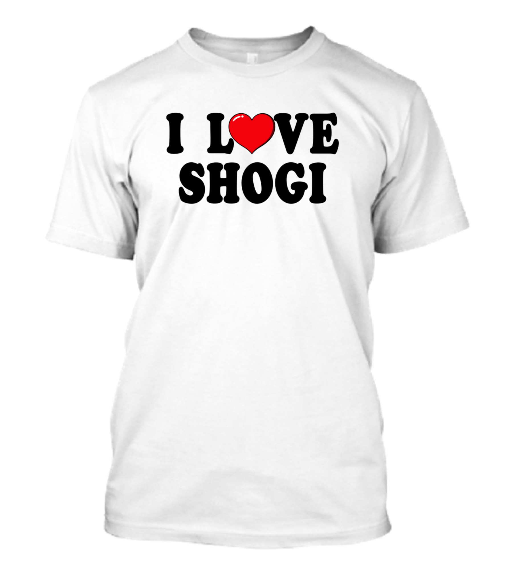 I Heart Shogi Passion Typography T-Shirt