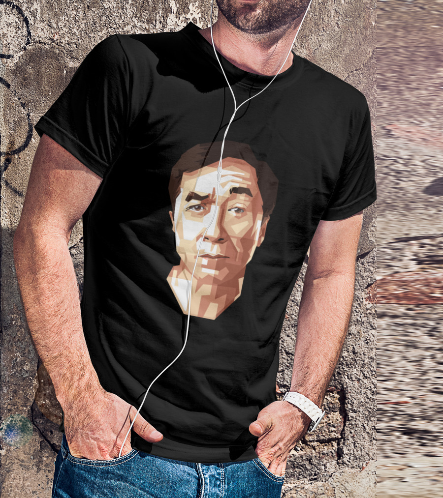 Jackie Chan Geometric Style Portrait T-Shirt