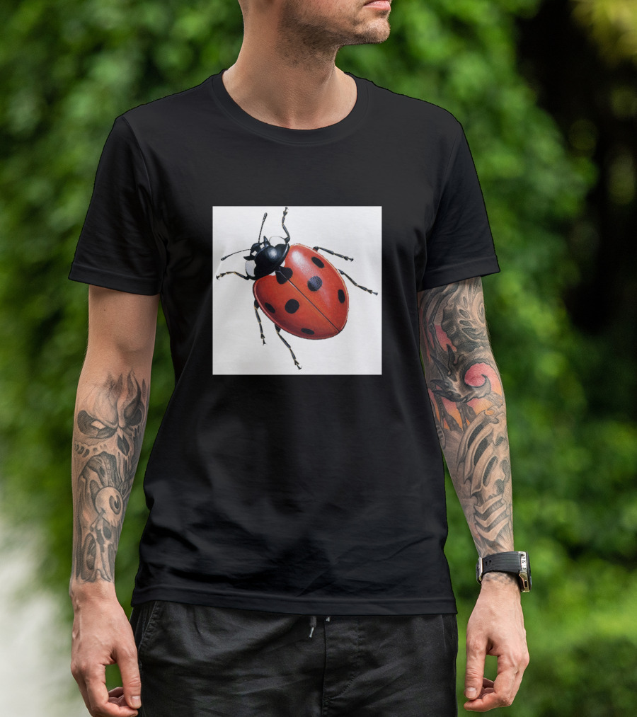 North American Ladybug Red And Black Insect T-Shirt