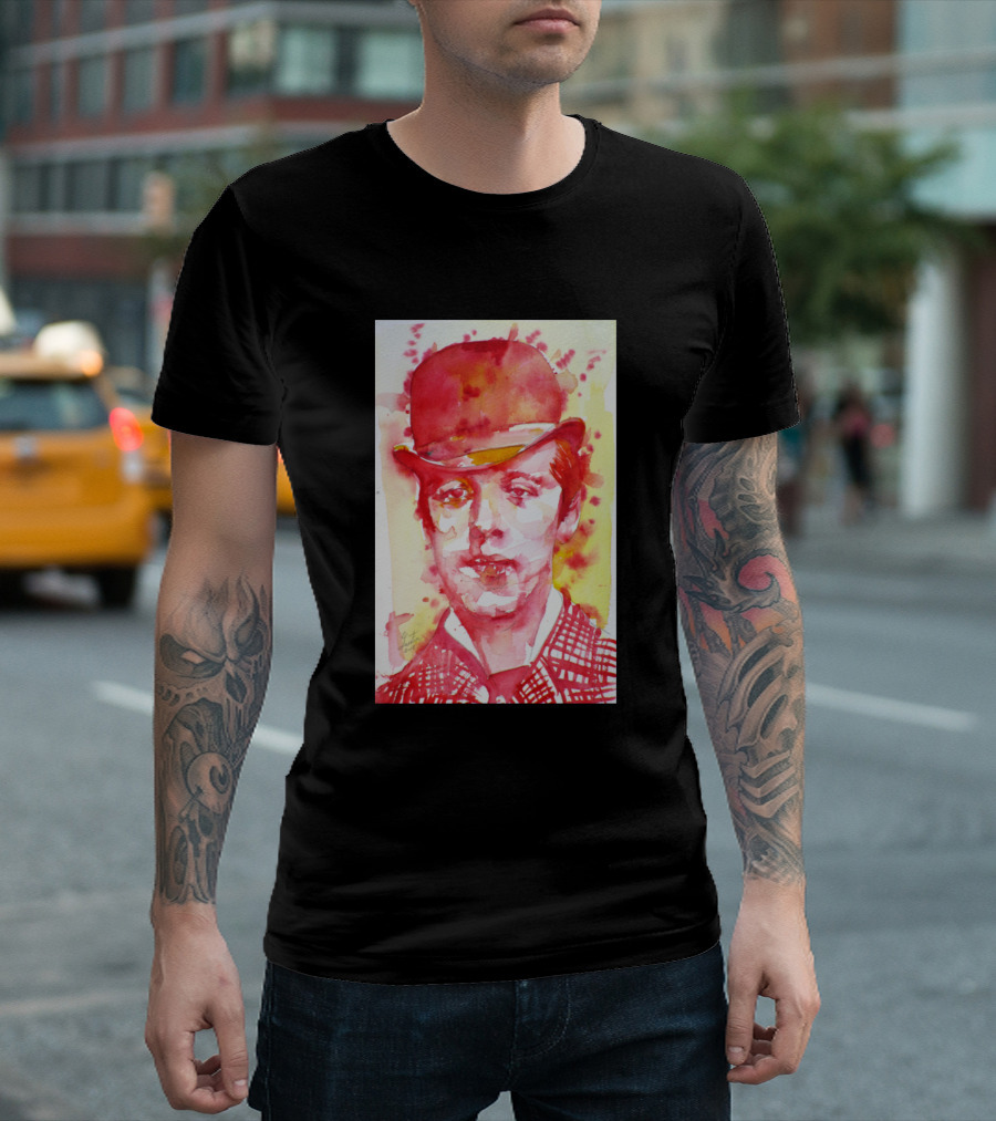 Oscar Wilde Red and Yellow Watercolor T-Shirt