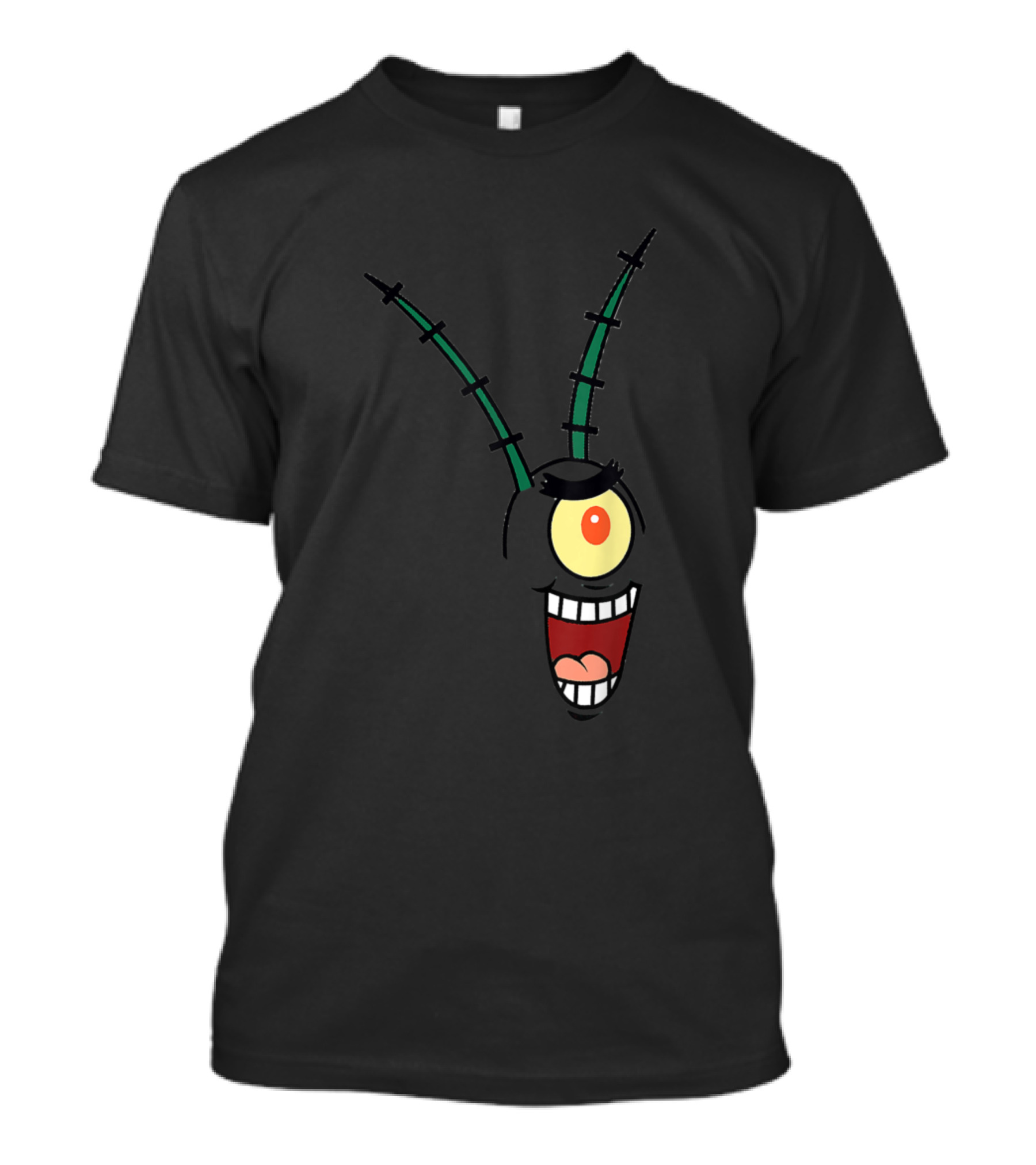 Plankton Halloween Group Costume Cartoon Character Face T-Shirt