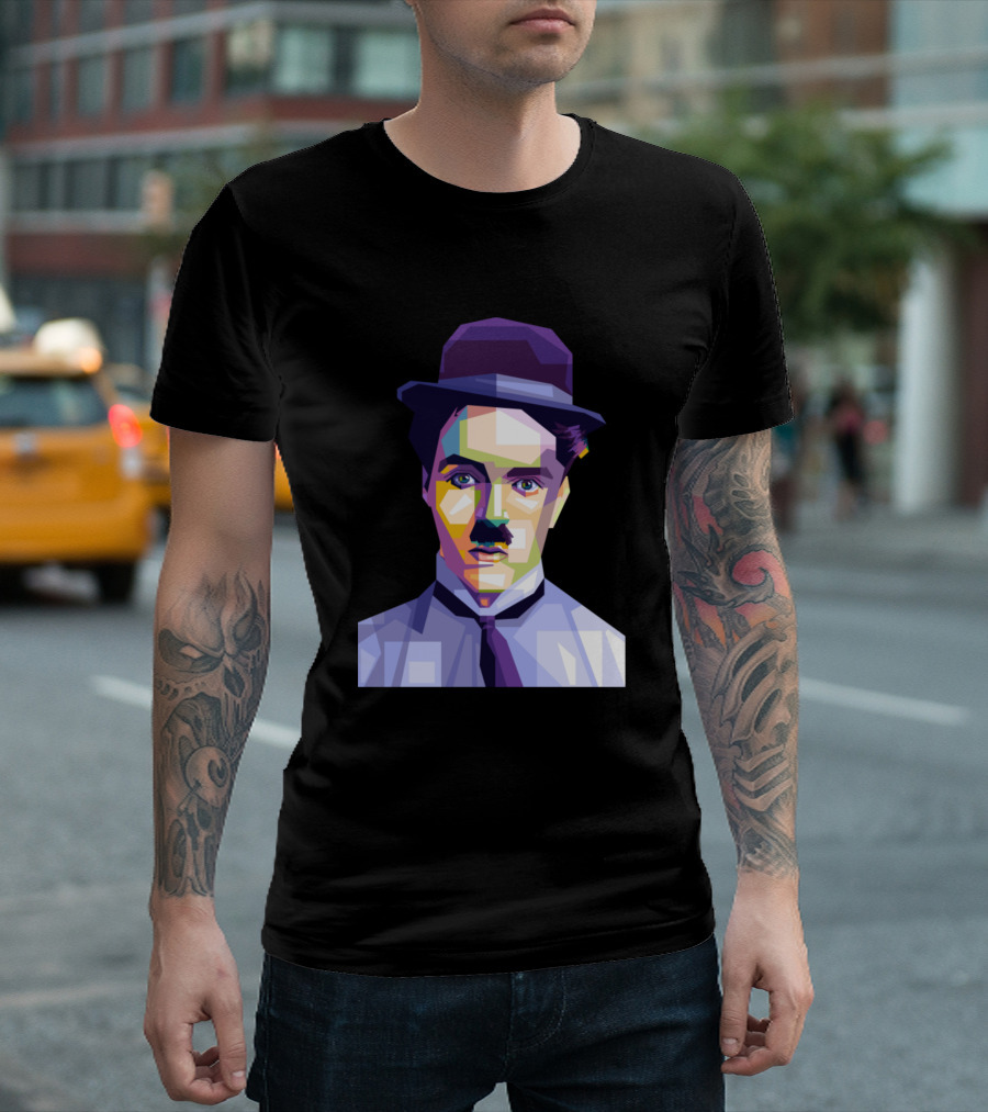 Charlie Chaplin Geometric Pop T-Shirt