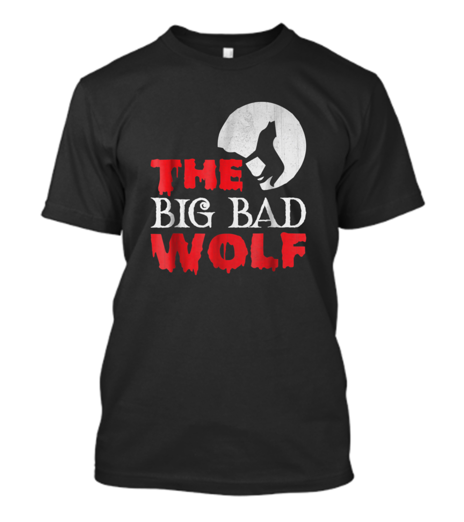 The Big Bad Wolf Howling Full Moon Halloween T-Shirt