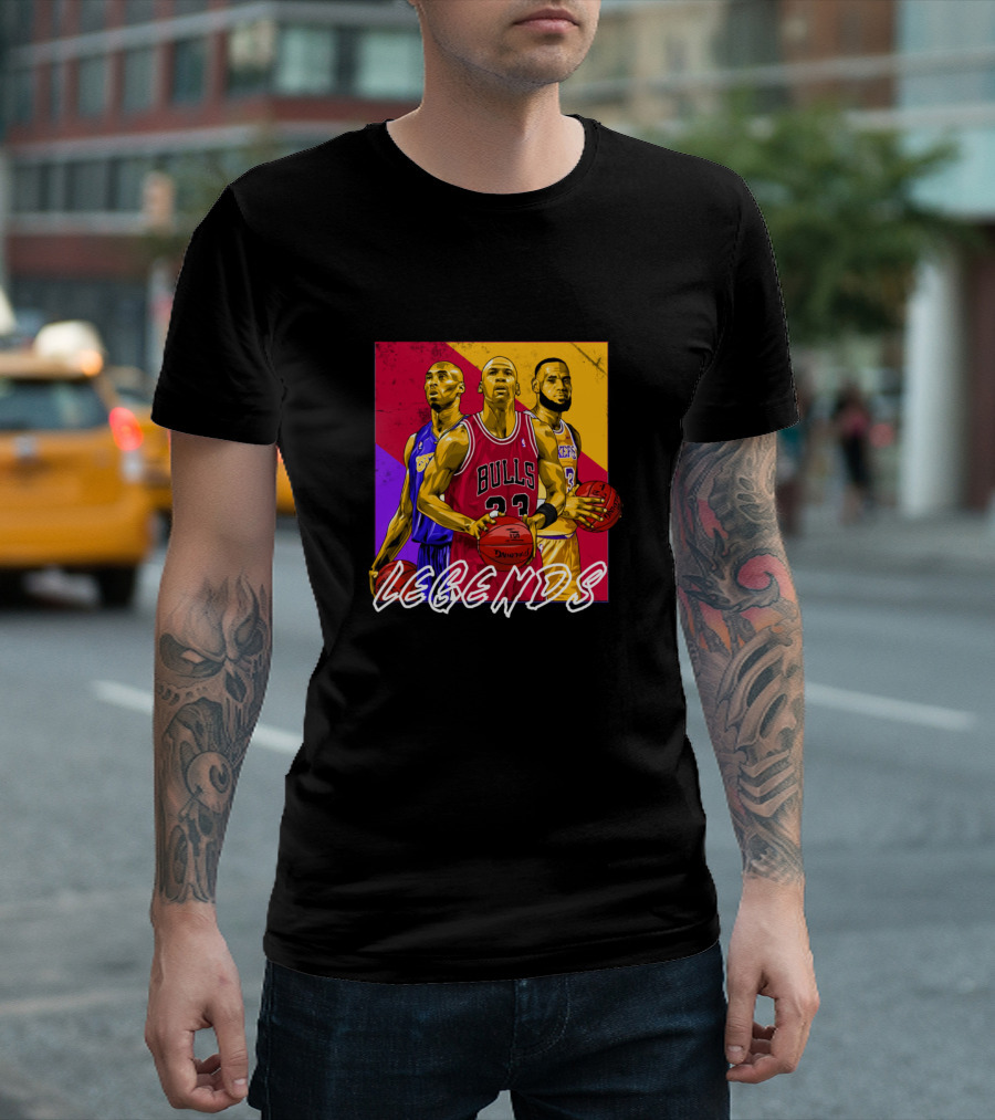 Legends Best 3 NBA Not Accept Rebuttal Bulls Lakers T-Shirt