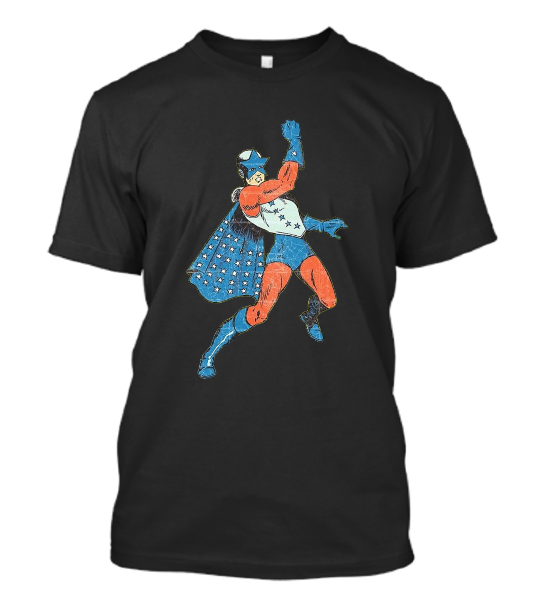 Captain Courageous Heroic Star-Spangled Avenger T-Shirt