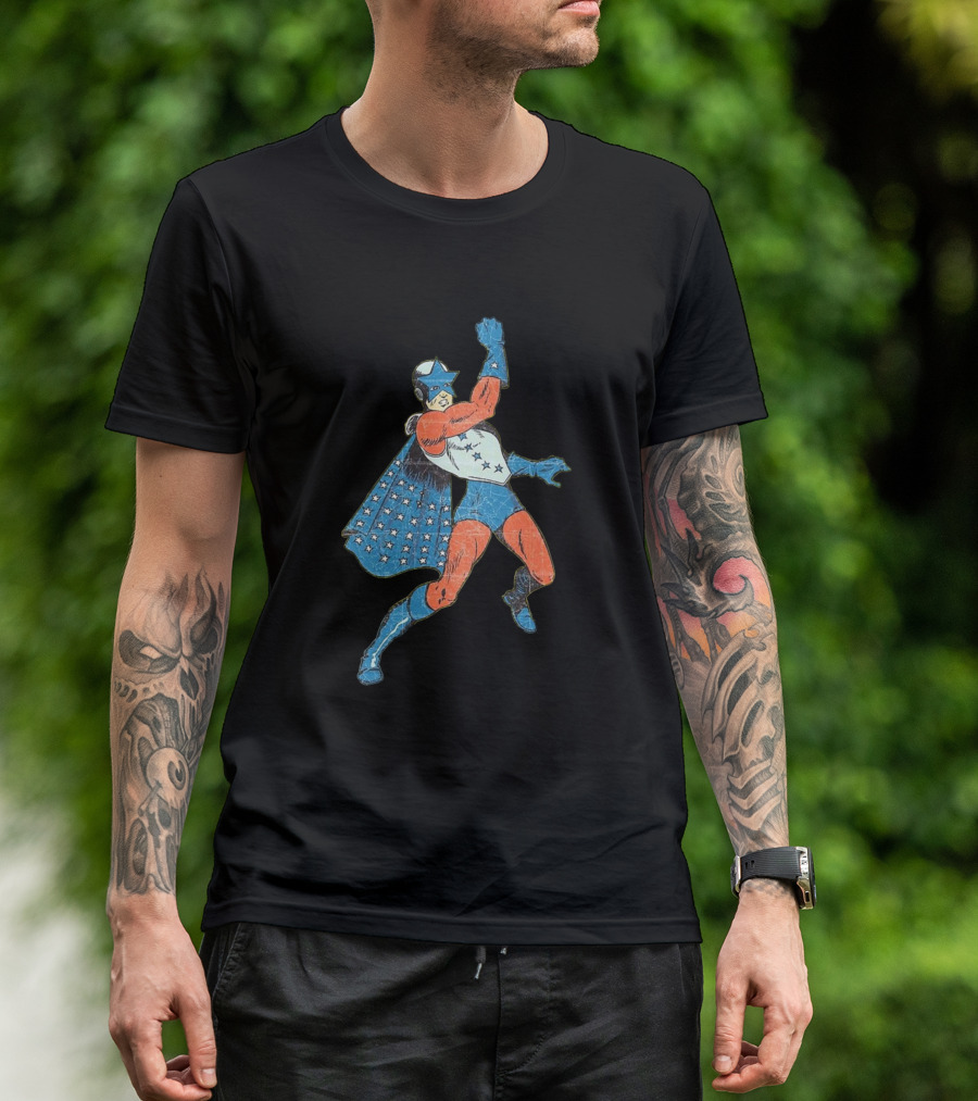 Captain Courageous Heroic Star-Spangled Avenger T-Shirt