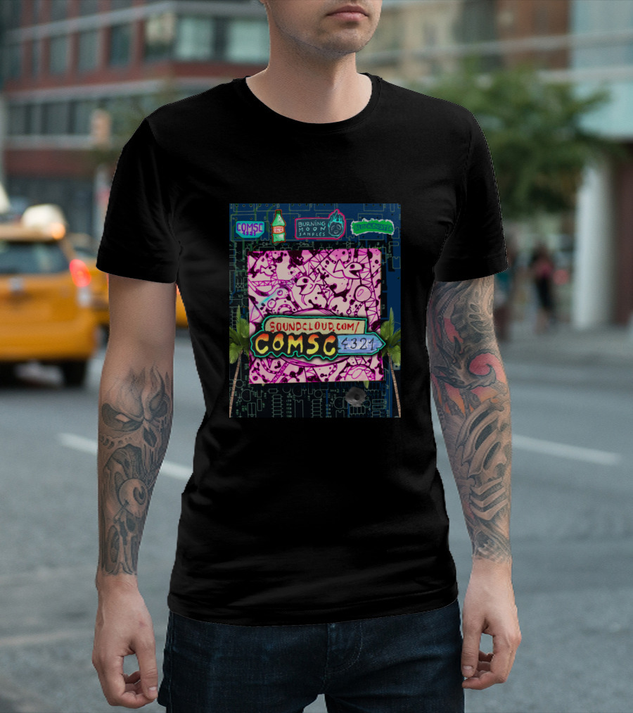 Comsc Soundcloud.com Burning Moon Samples Tequila Booster 4321 T-Shirt
