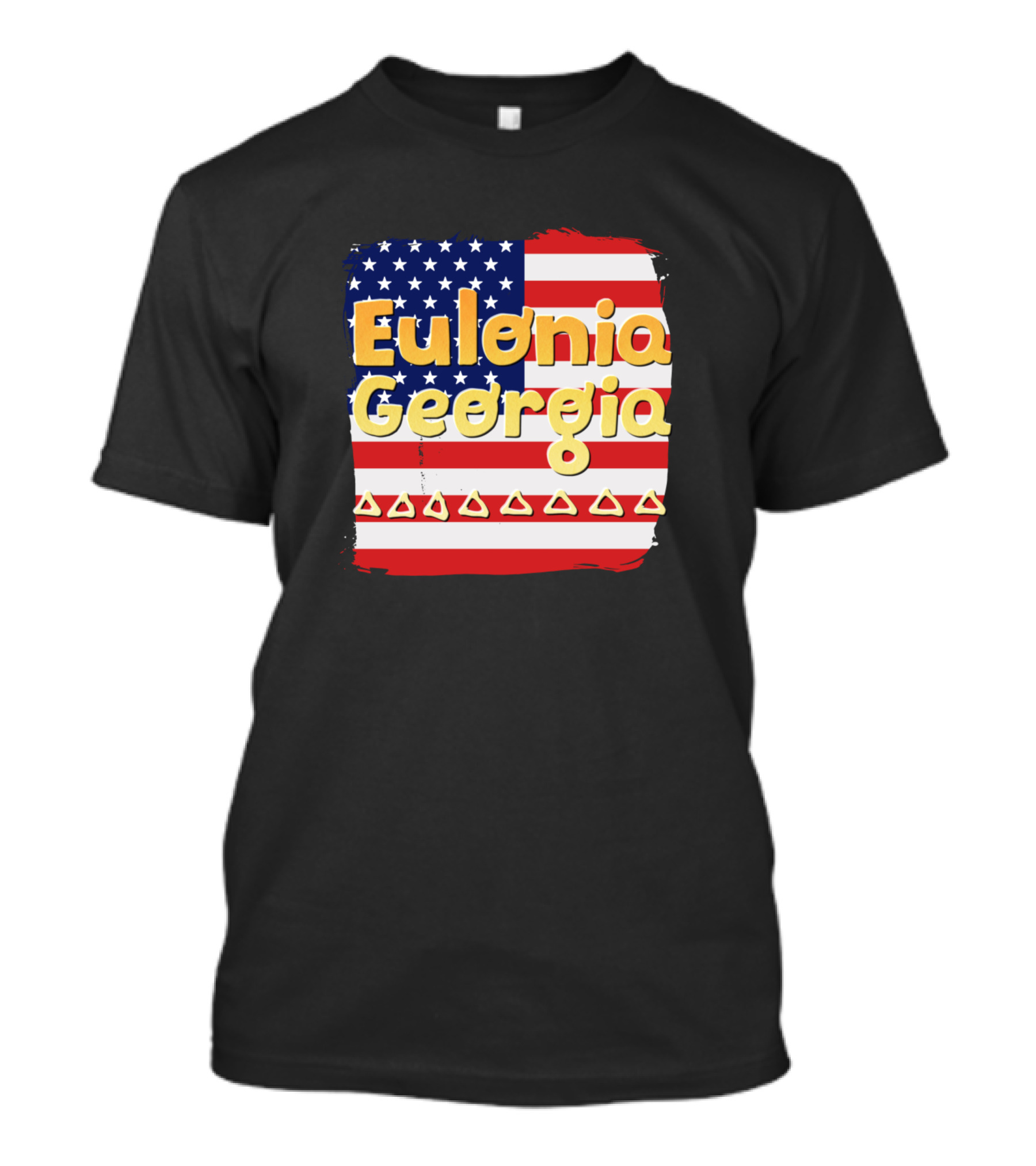 Eulonia Georgia American Flag Triangles T-Shirt