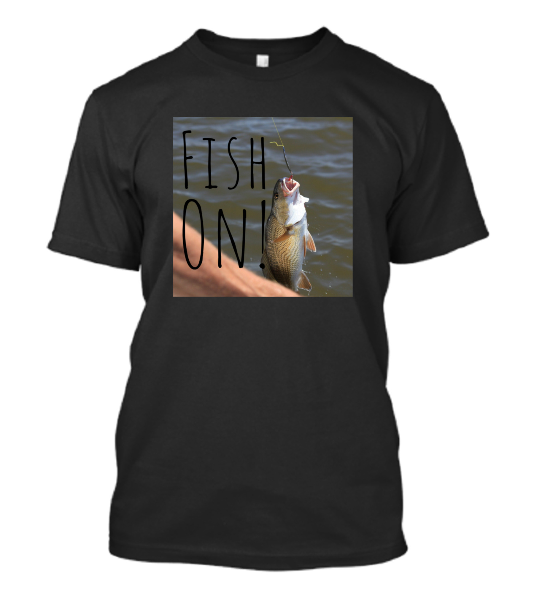 Fish On Catching Bass In Water T-Shirt
