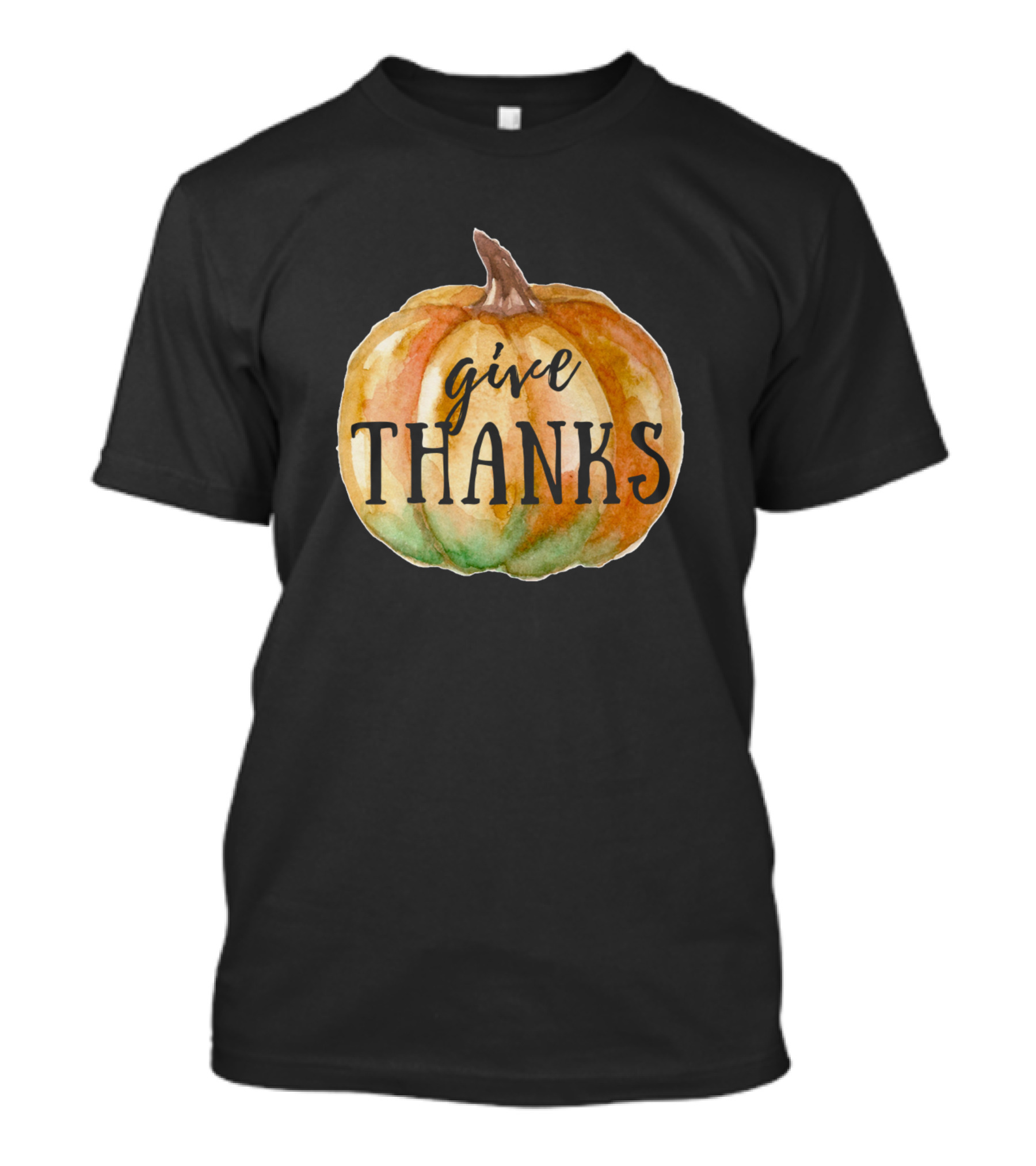 Give Thanks Fall Autumn Pumpkin T-Shirt