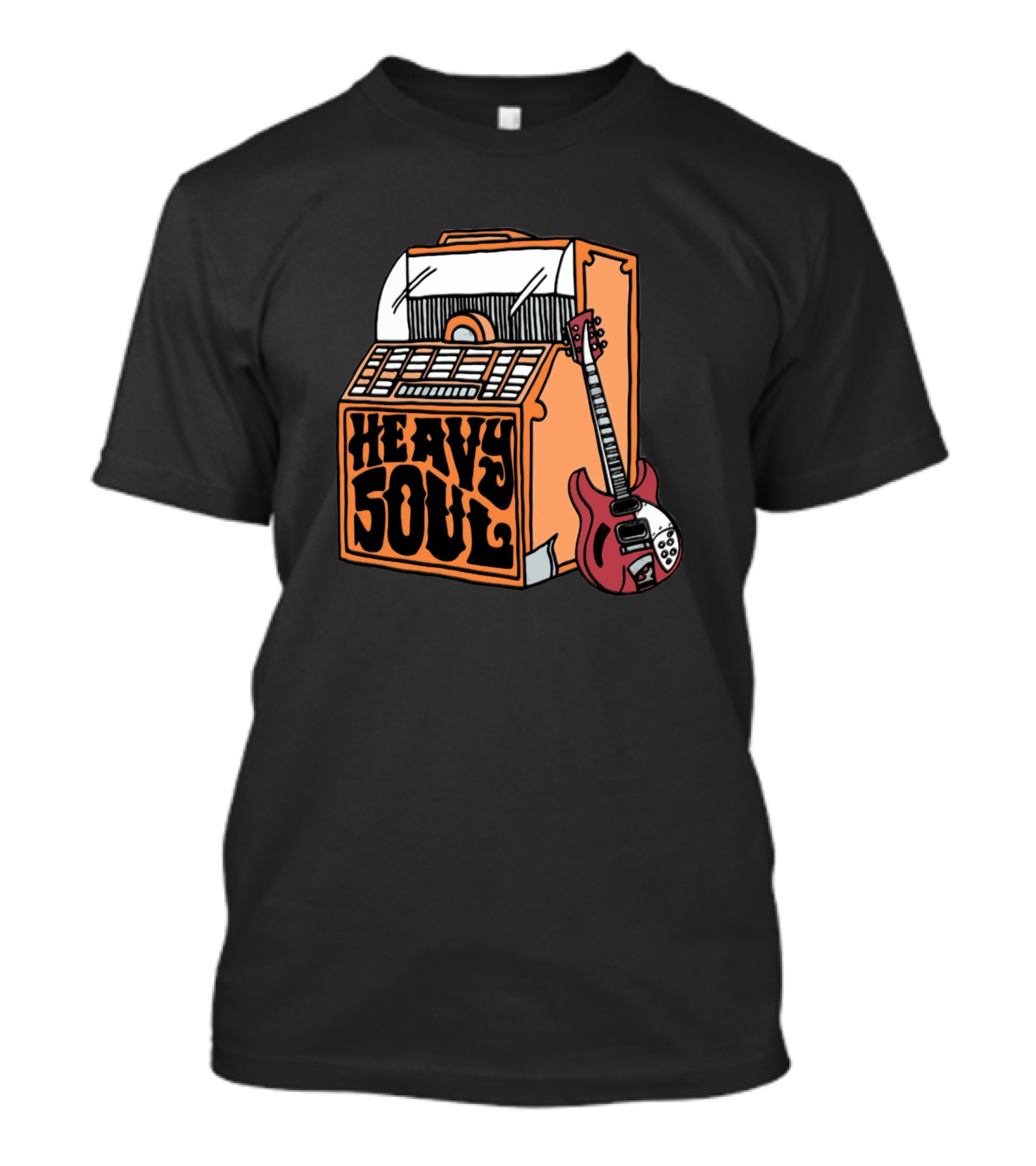 Heavy Soul Jukebox And Guitar T-Shirt