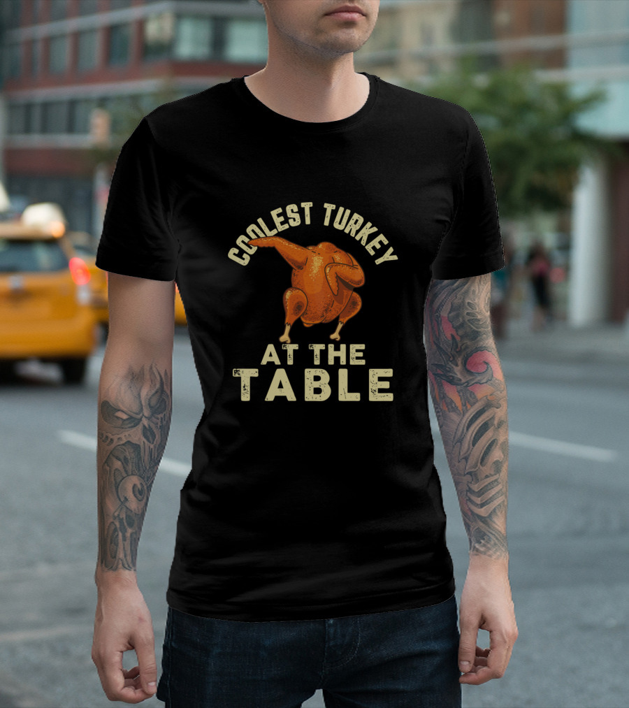 Retro Coolest Turkey Dance At The Table T-Shirt