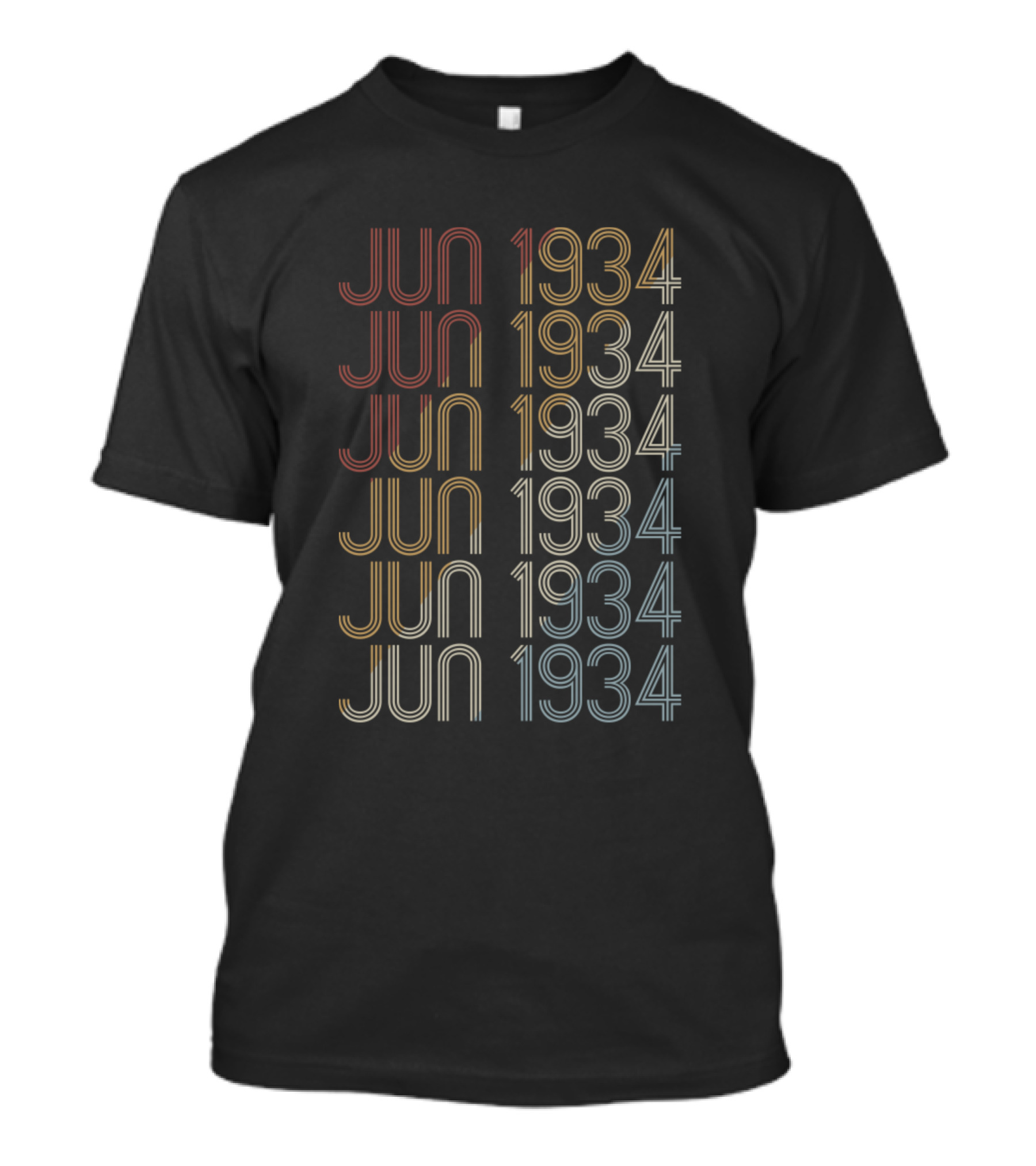 Jun 1934 Retro Vintage June 1934 Birthday T-Shirt