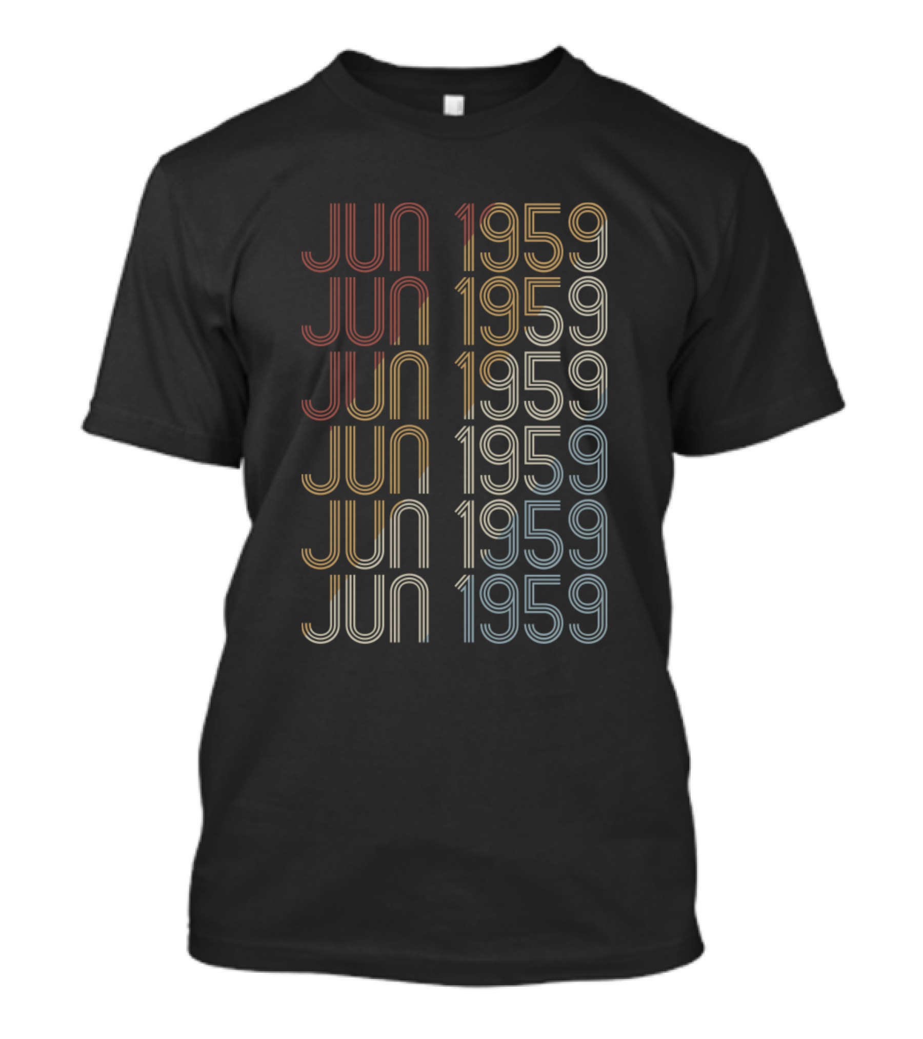 Jun 1959 Retro Vintage June 1959 Birthday T-Shirt