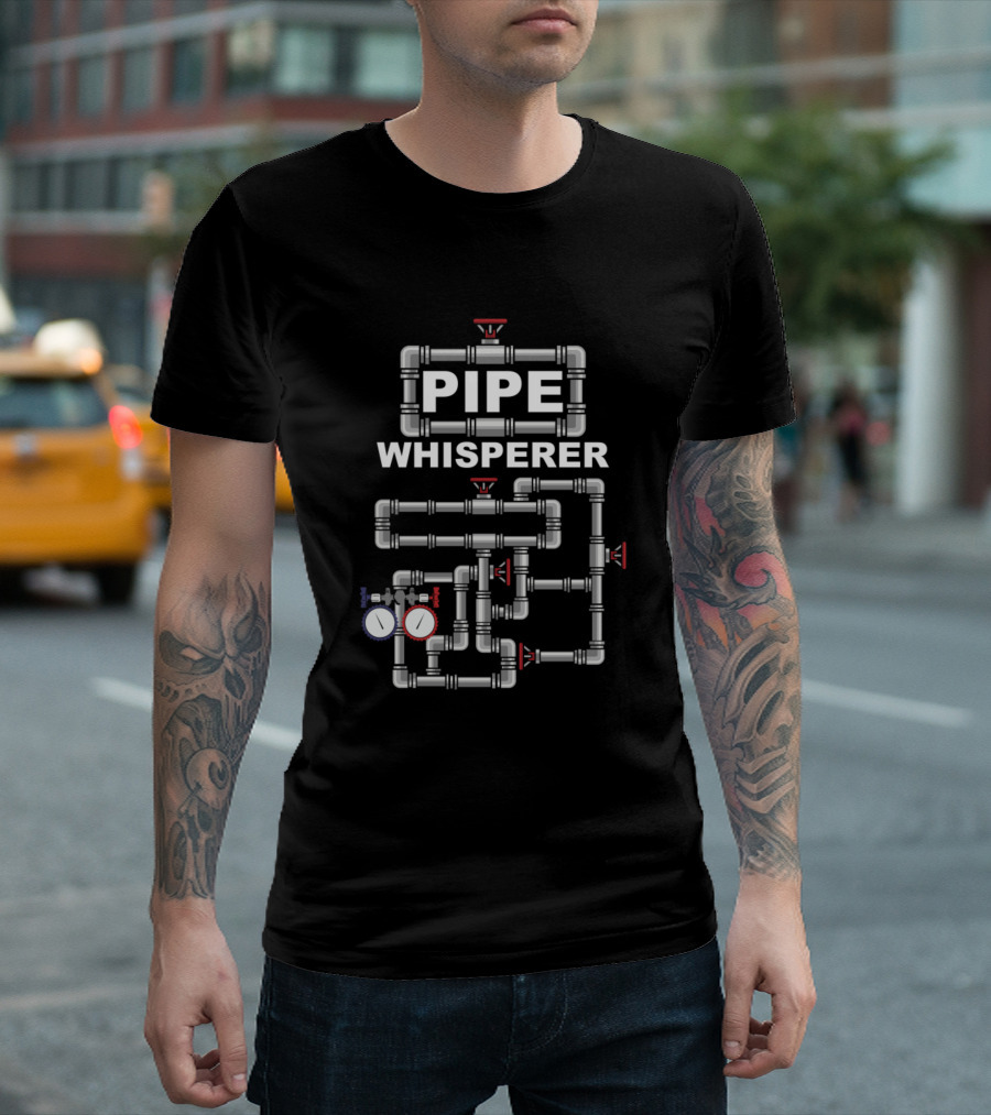 Steamfitter Pipefitter Pipe Whisperer with Funny Pipe T-Shirt
