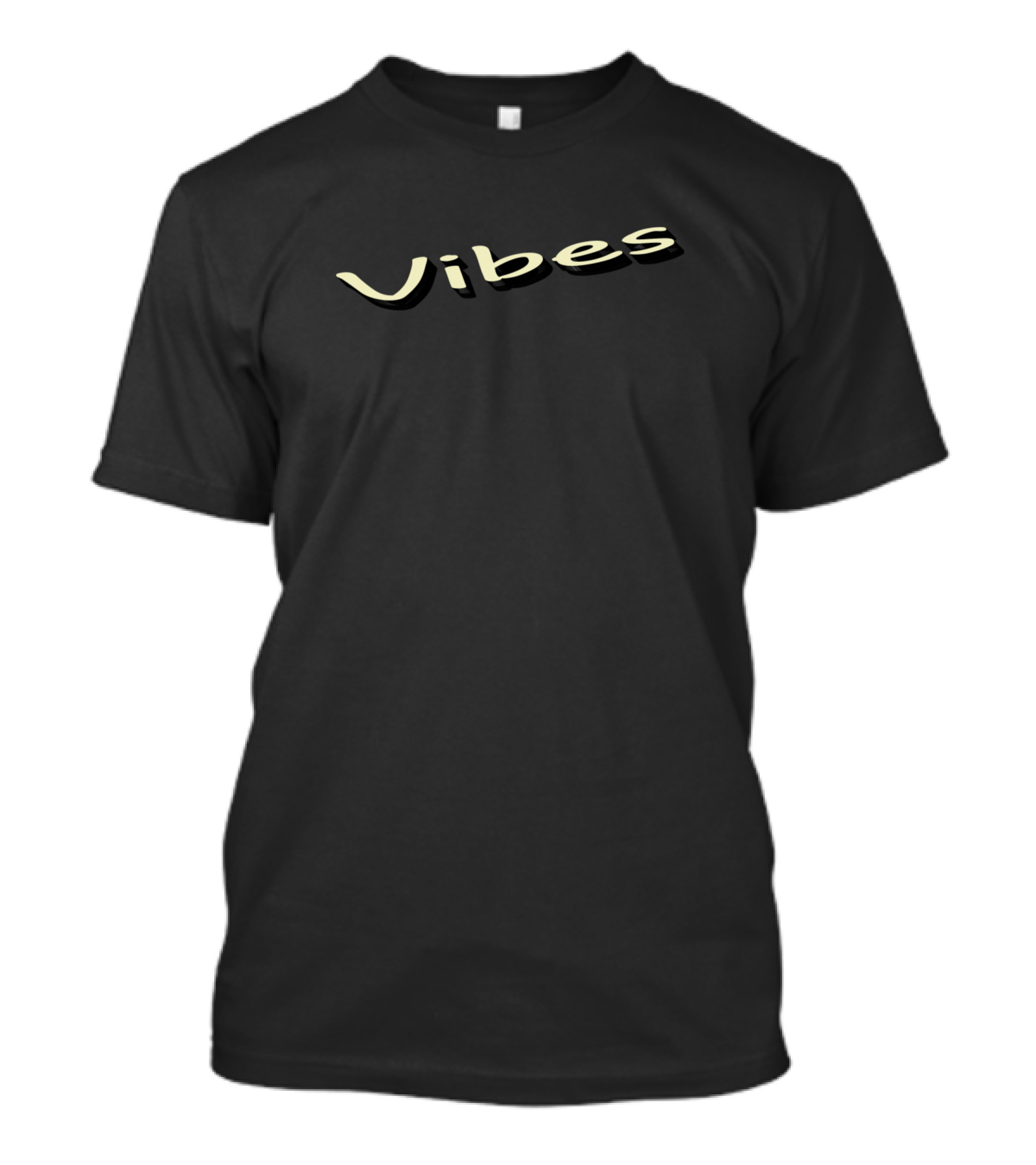 Vibes 3D Text Shadow Effect T-Shirt