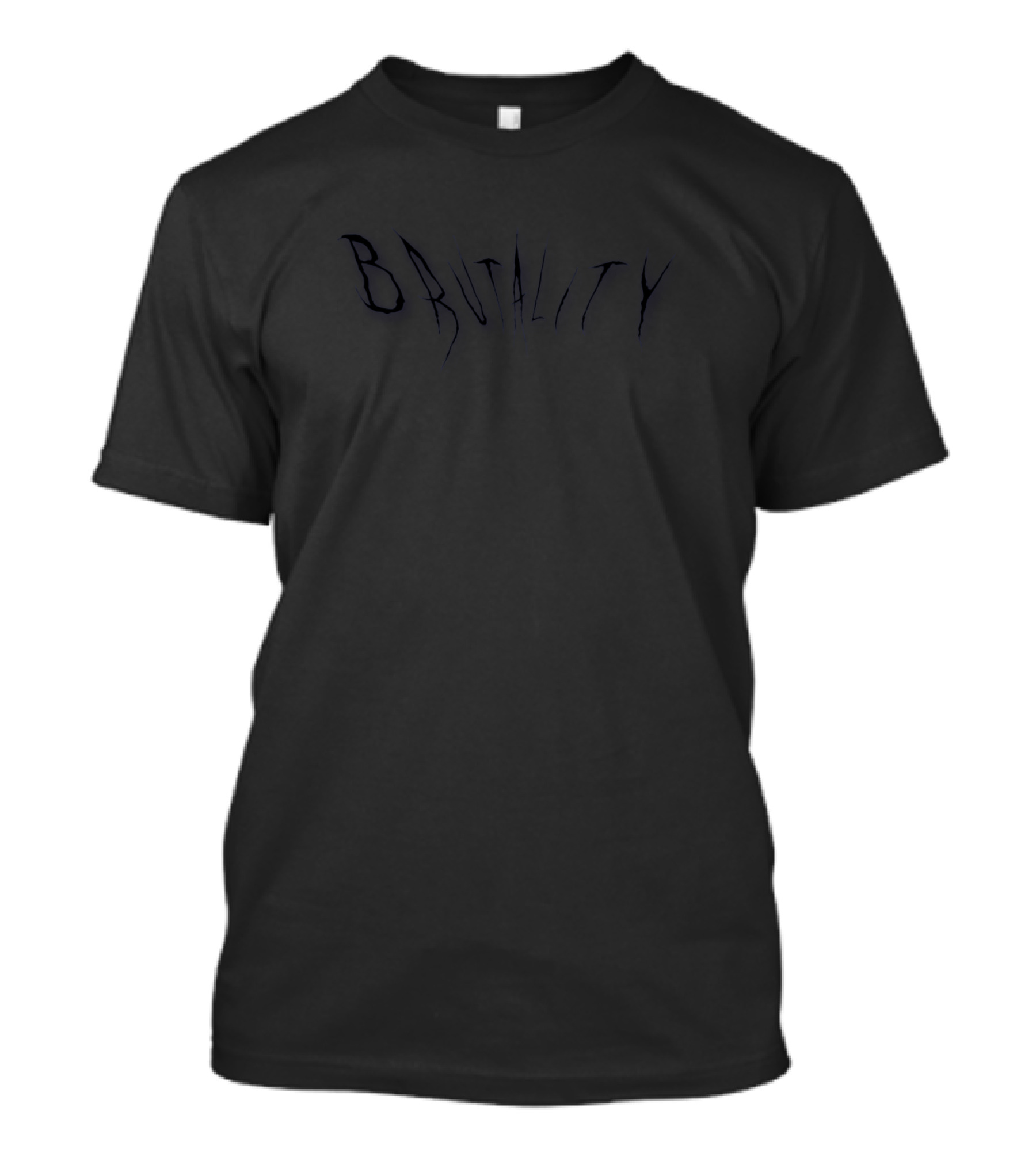 Brutality Dark Theme Text T-Shirt