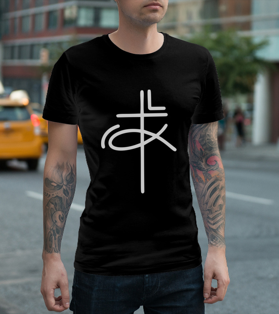 Christian Fish Cross T-Shirt