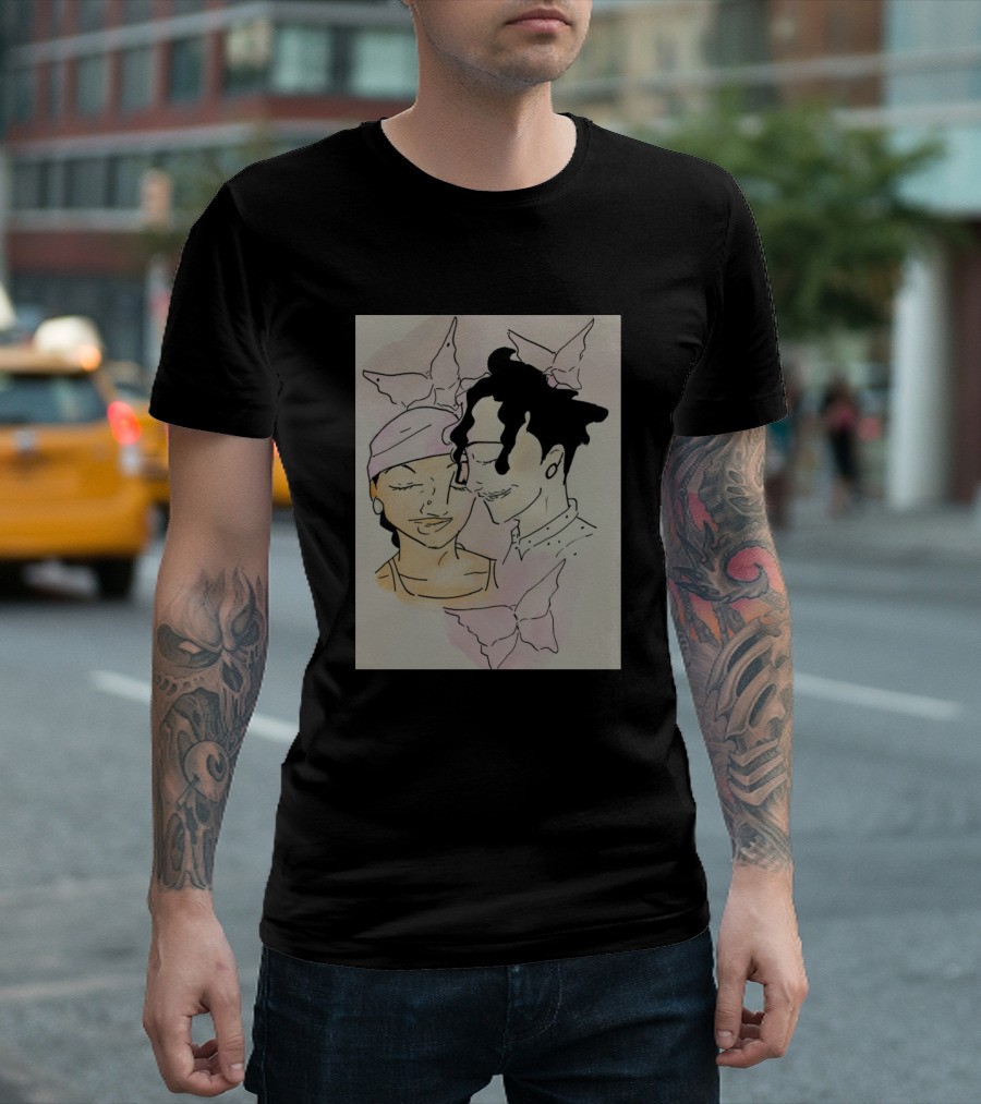 Cool Love Designs Butterfly Couple T-Shirt