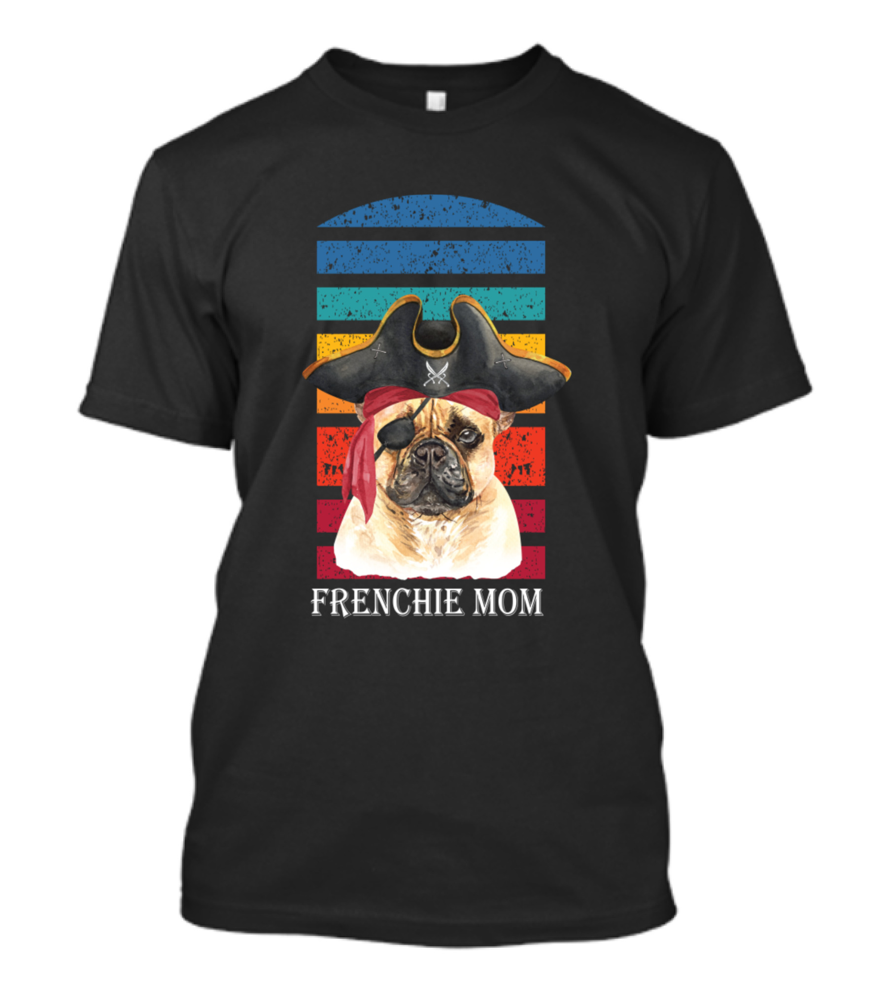 Frenchie Mom Pirate Bulldog T-Shirt
